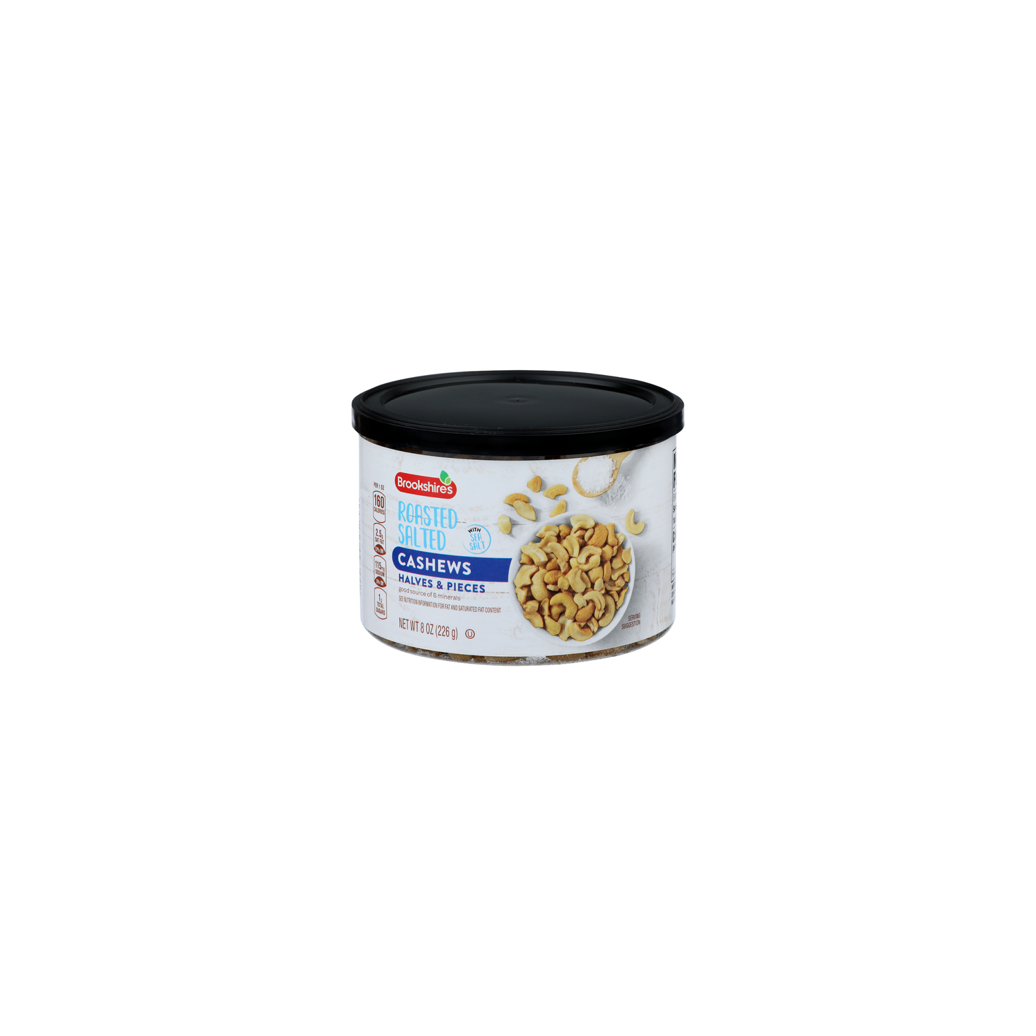 Brookshire's Roasted Salted Cashews - 8 Ounce Image 1 of 4