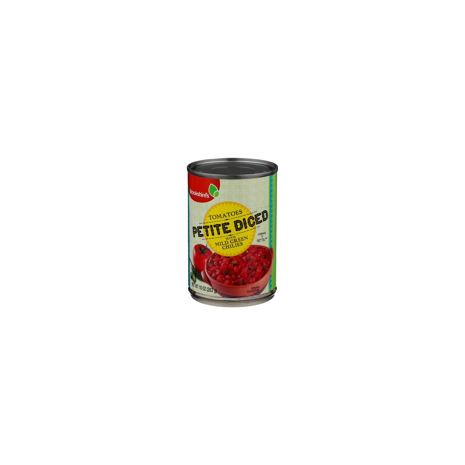 Brookshire's Petite Diced Tomatoes With Mild Green Chilies - 10 Ounce Image 1 of 4