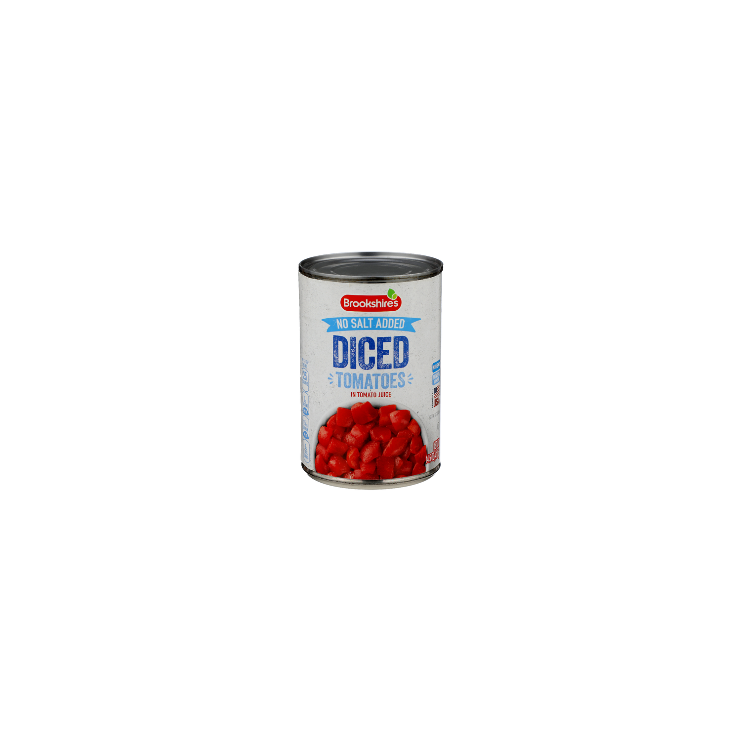 Brookshire's No Salted Added Diced Tomatoes - 14.5 Ounce Image 1 of 4