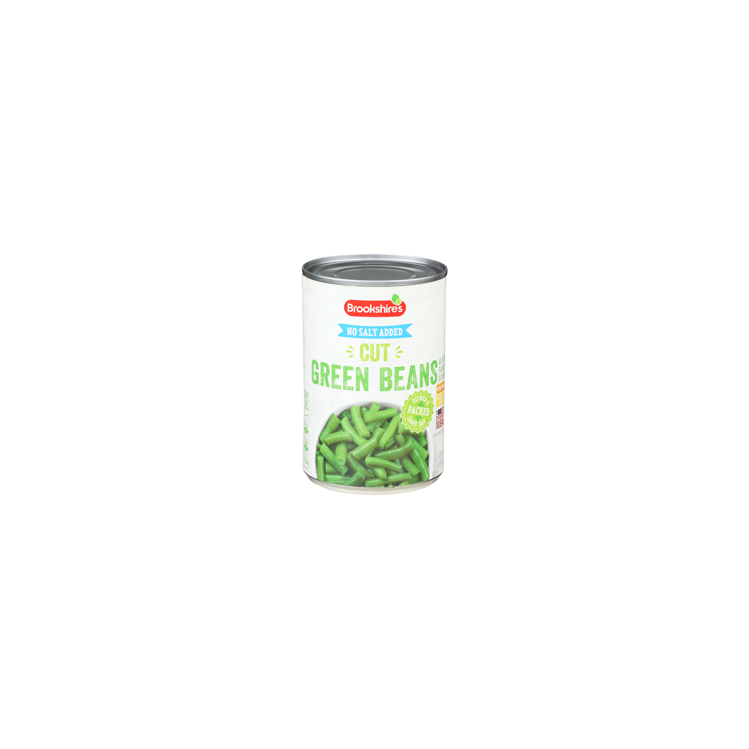 Brookshire's No Salt Added Cut Green Beans - 14.5 Ounce Image 1 of 4
