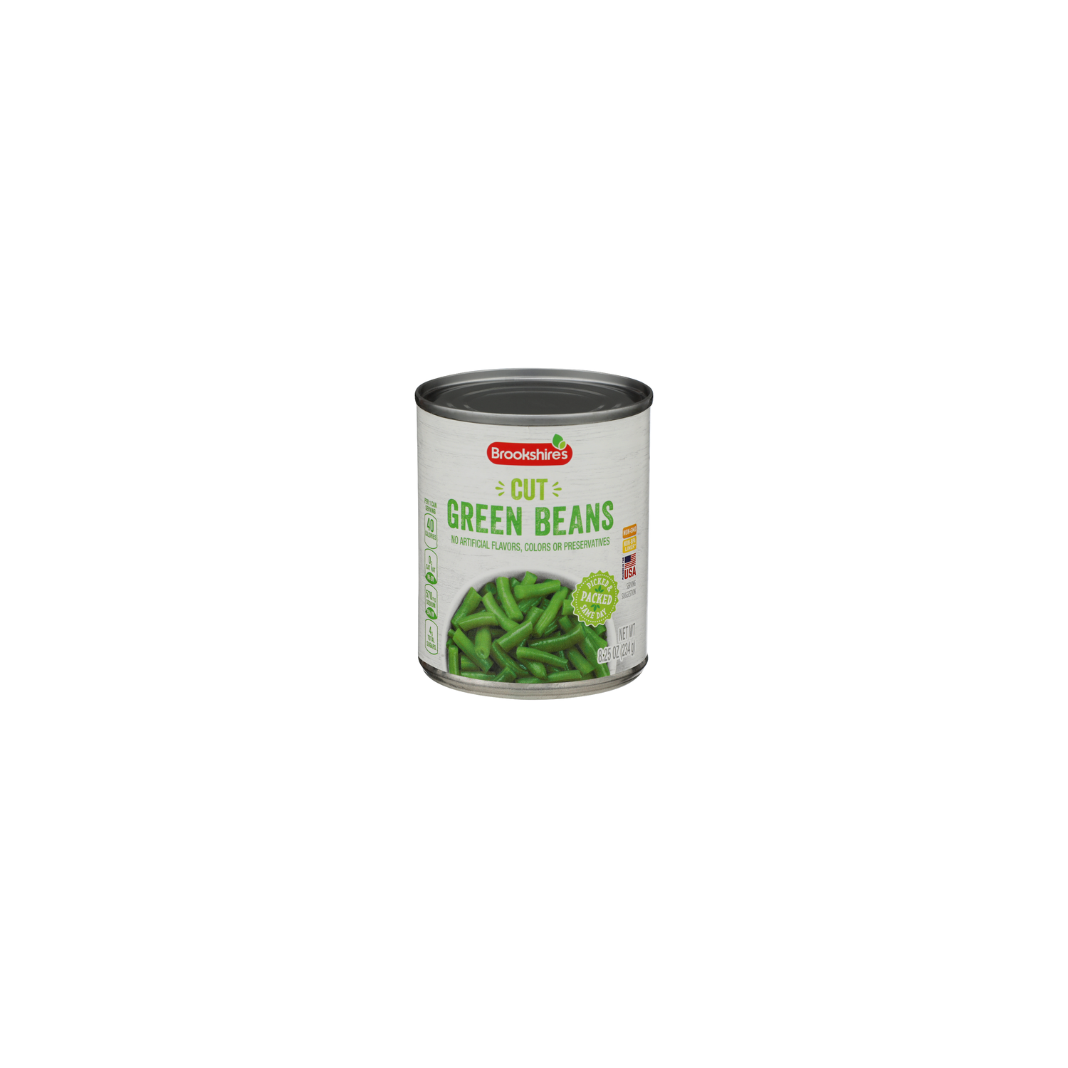 Brookshire's Cut Green Beans - 8.25 Ounce Image 1 of 3