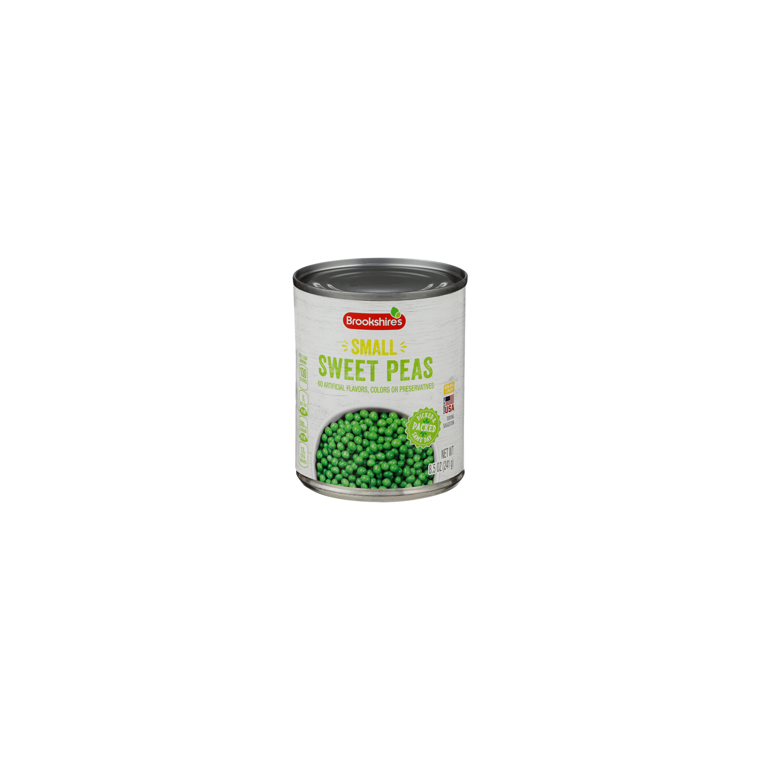 Brookshire's Small Sweet Peas - 8.5 Ounce Image 1 of 3