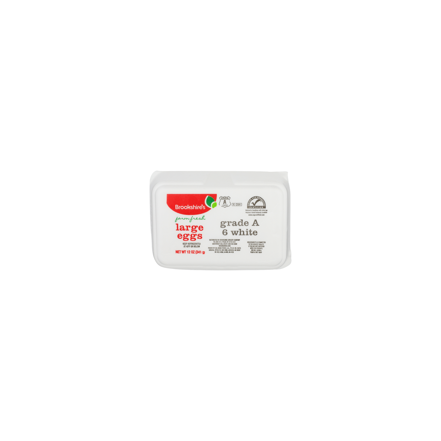 Brookshire's Large Grade a White Eggs - 6 Count - Brookshire's