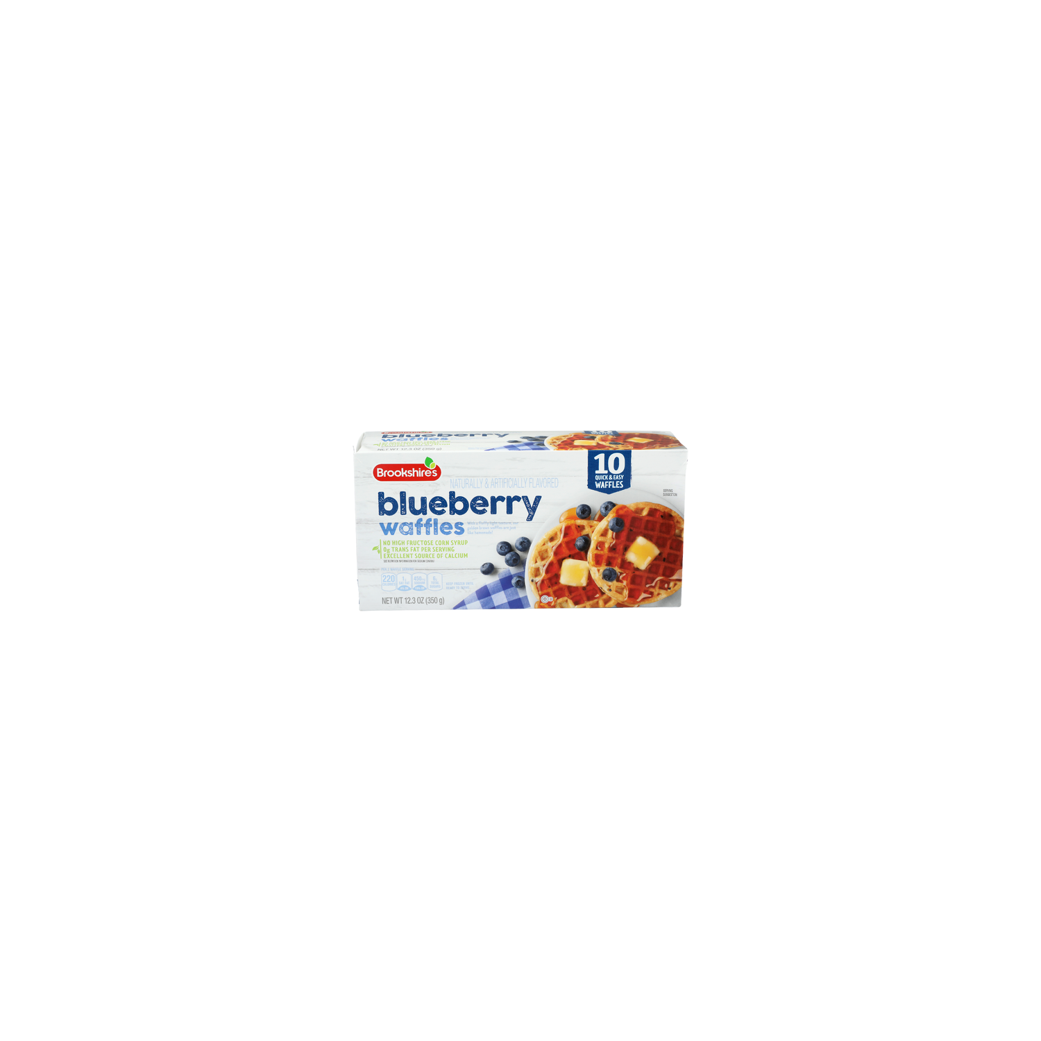 Brookshire's Blueberry Waffles - 1.23 Ounce - 10 Count - Brookshire's