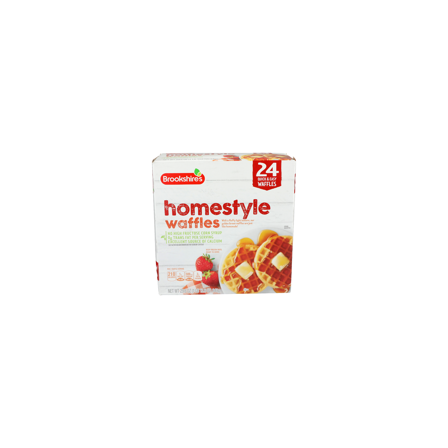 Brookshire's Homestyle Waffles - 1.233 Ounce - 24 Count Image 1 of 4