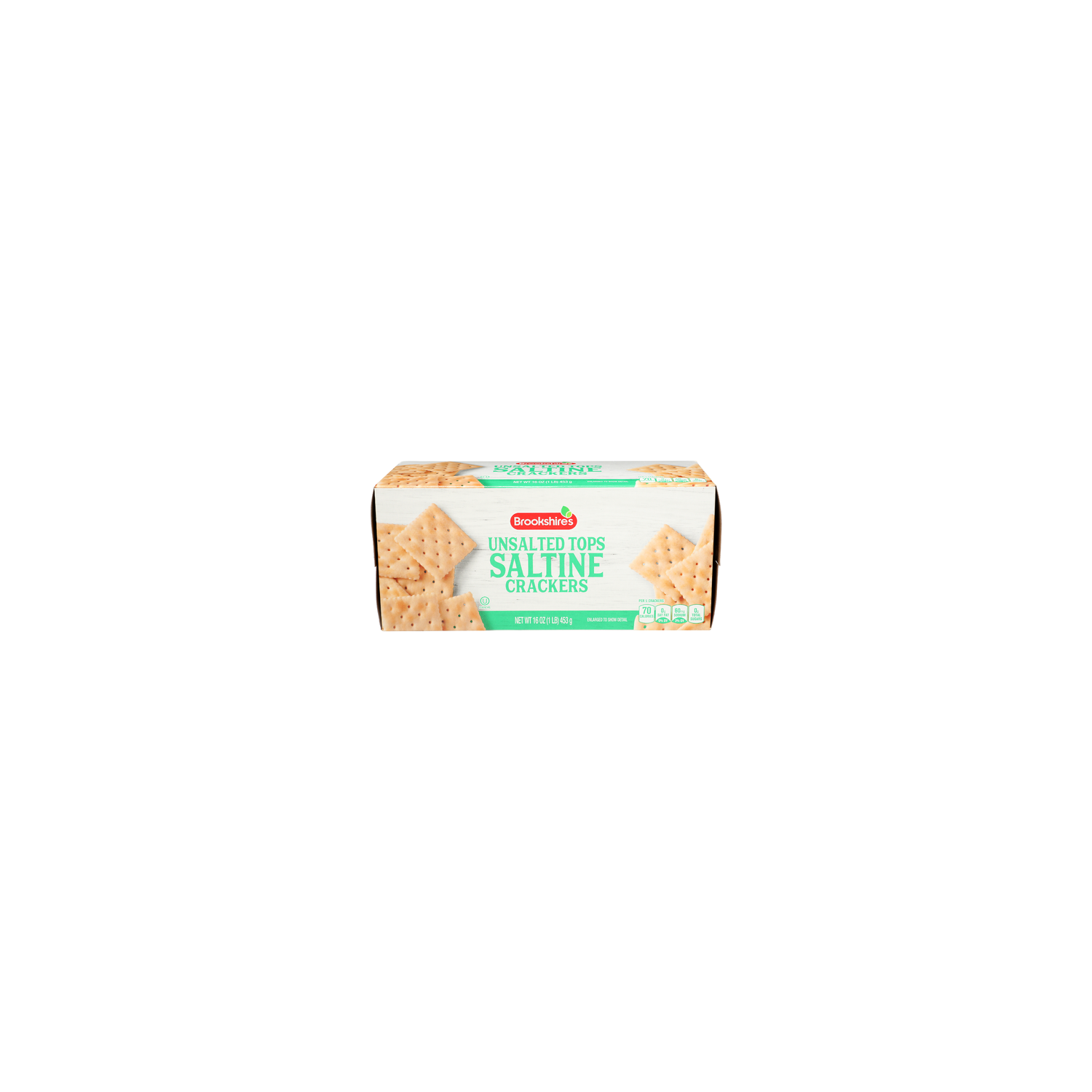 Brookshire's Unsalted Tops Saltine Crackers - 16 Ounce Image 1 of 4