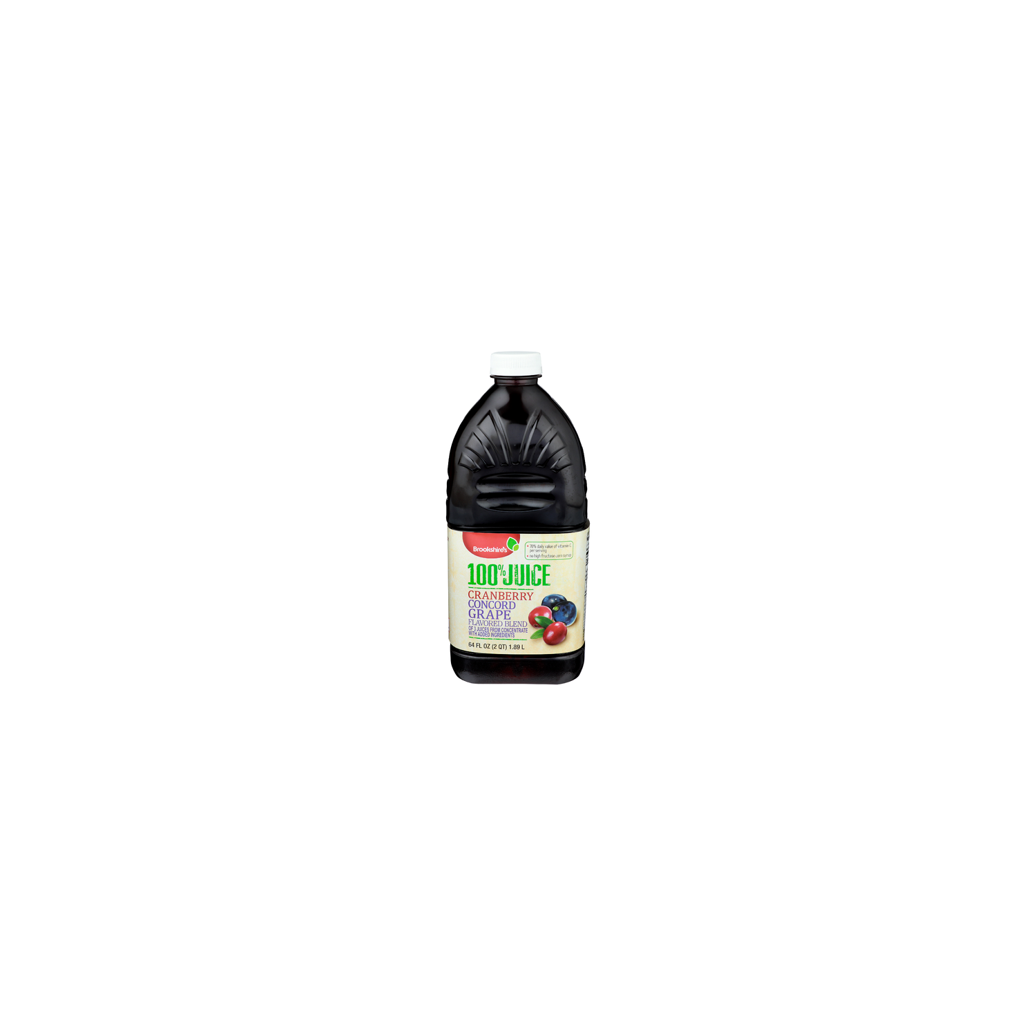 Brookshire's 100% Cranberry Concord Grape Flavored Juice Blend - 64 Fluid Ounce Image 1 of 4
