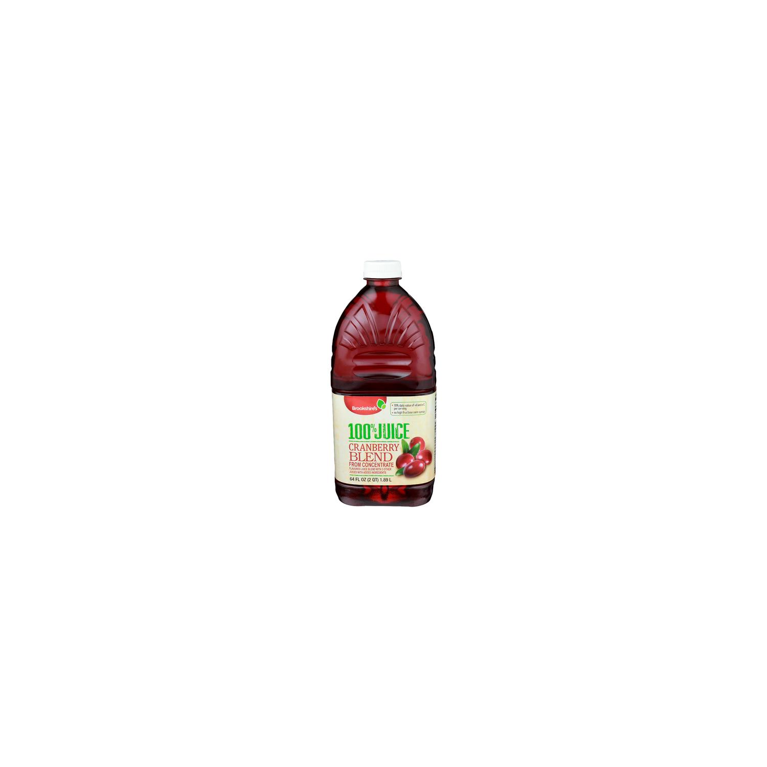 Brookshire's 100% Cranberry Juice Blend - 64 Fluid Ounce Image 1 of 4