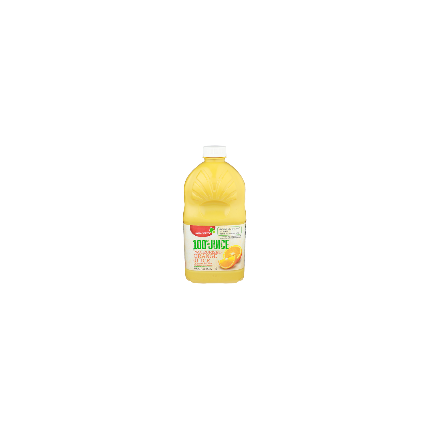 Brookshire's 100% Pasteurized Orange Juice - 48 Fluid Ounce
