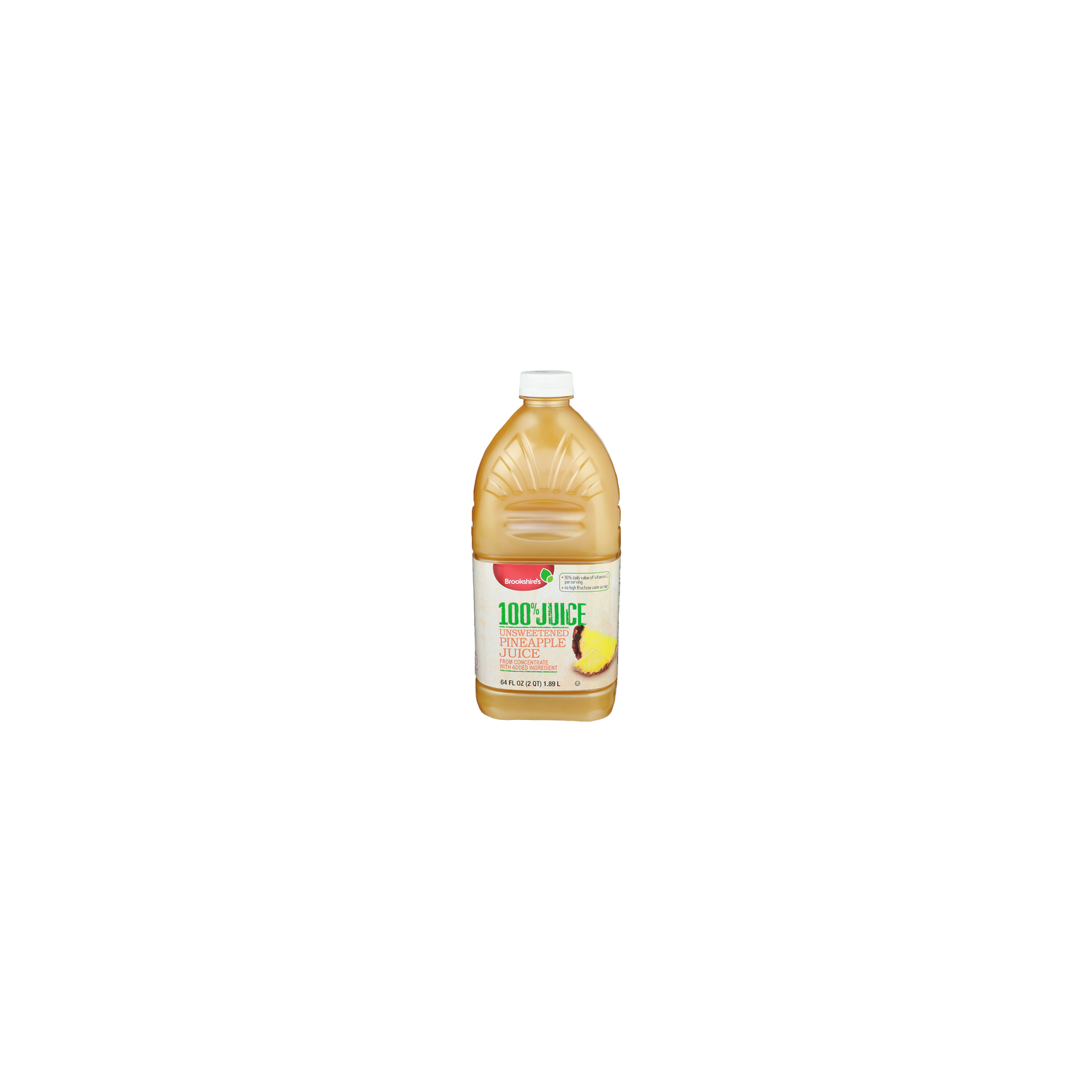 Brookshire's 100% Unsweetened Pineapple Juice - 64 Fluid Ounce Image 1 of 4