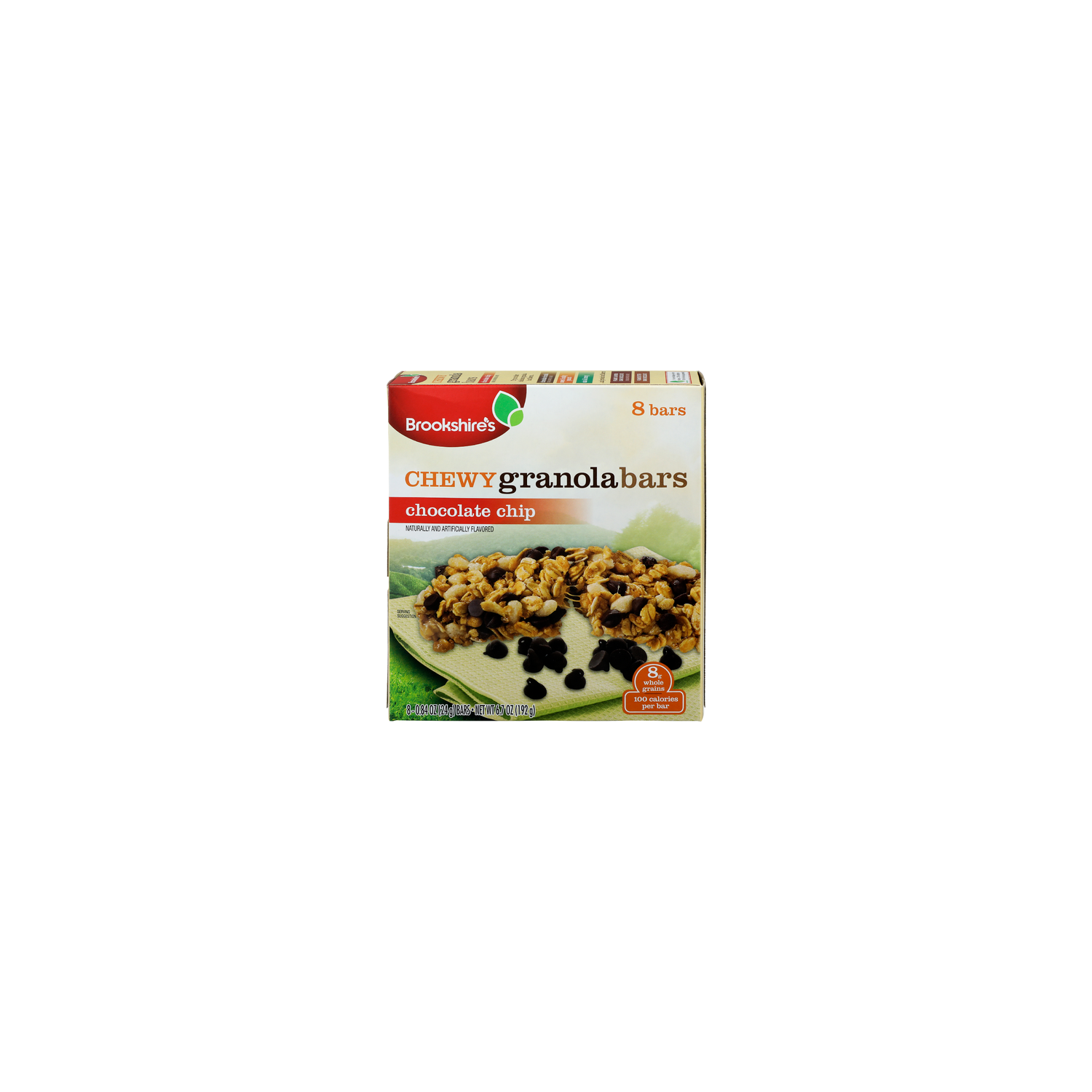 Brookshire's Chocolate Chip Chewy Granola Bars - 0.838 Ounce - 8 Count Image 1 of 4