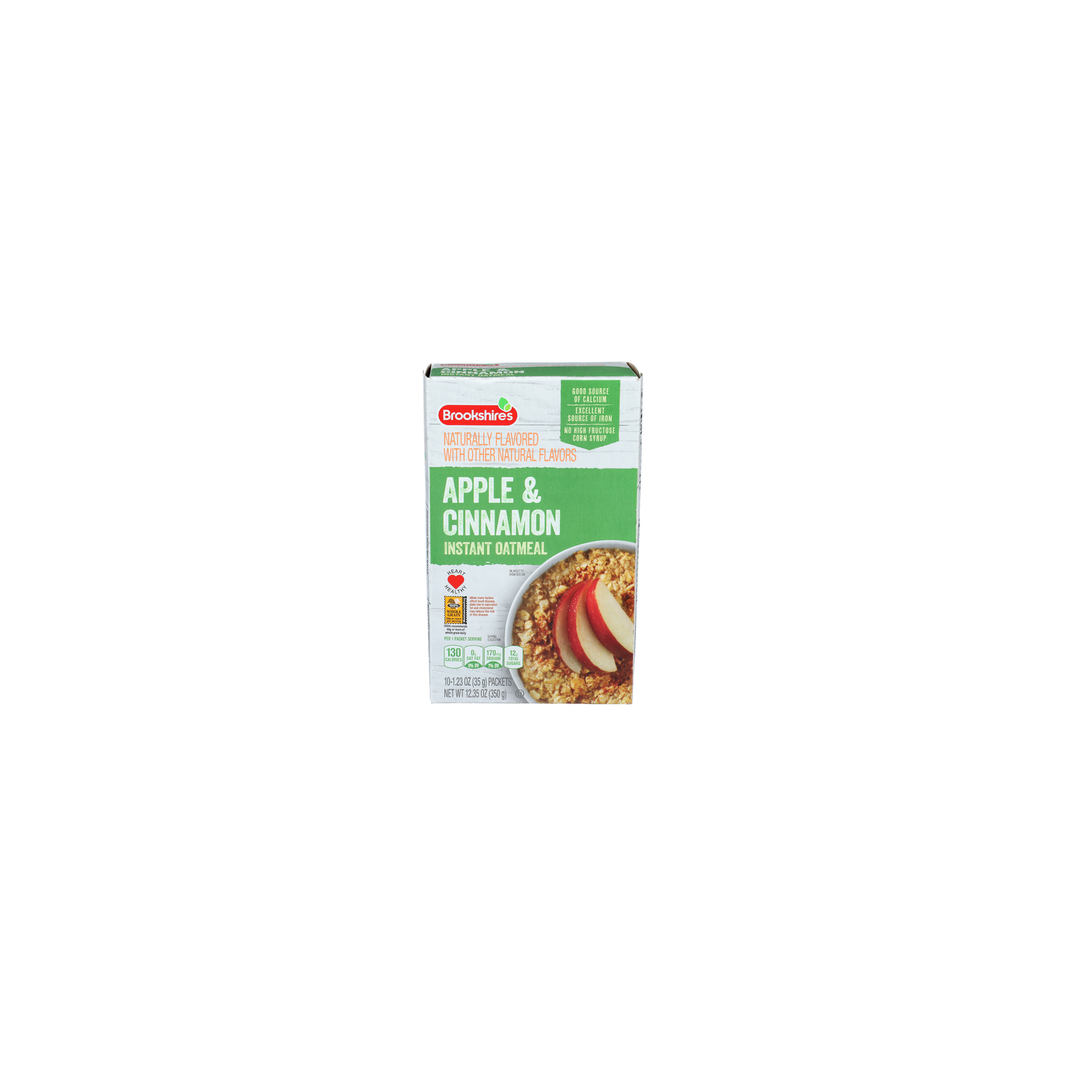 Brookshire's Apple & Cinnamon Instant Oatmeal - 1.235 Ounce - 10 Count Image 1 of 4