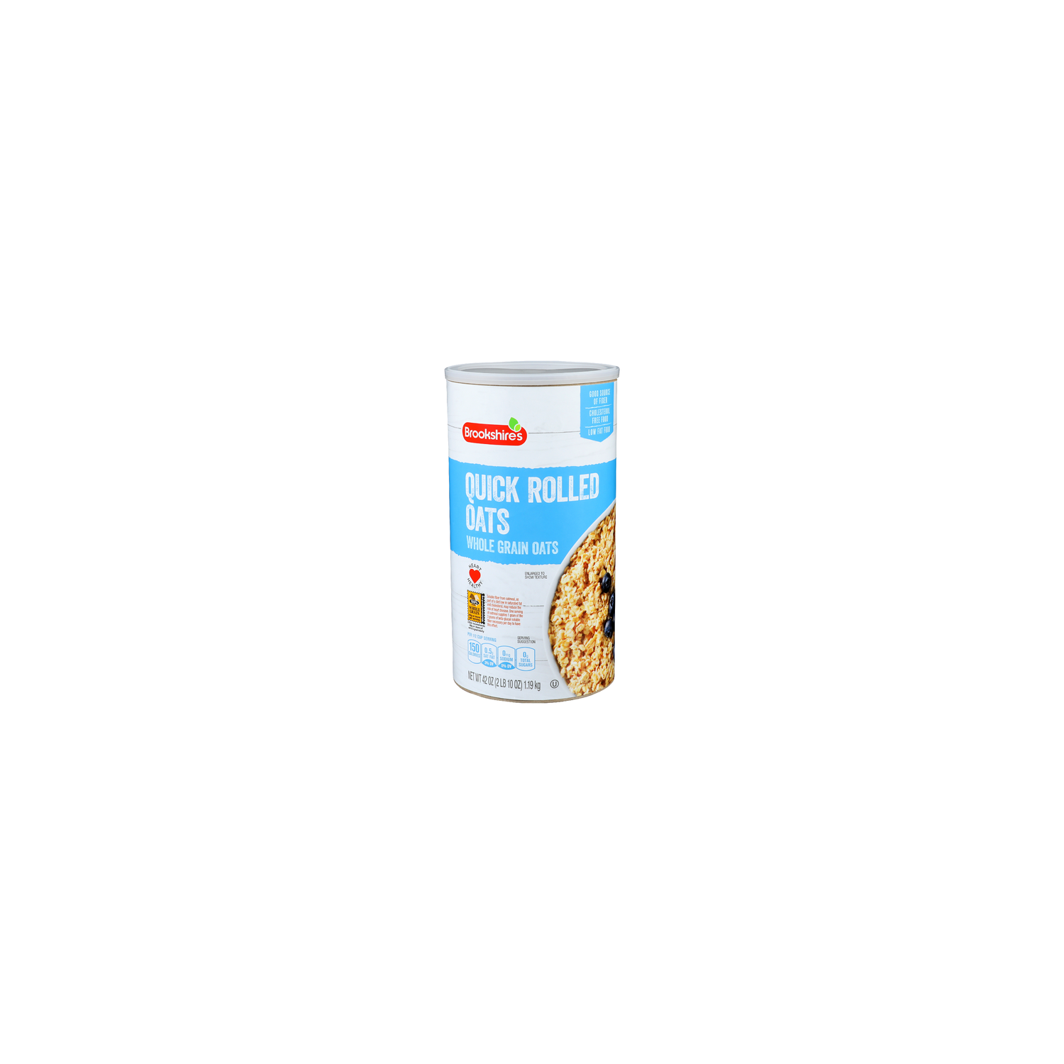 Brookshire's Quick Rolled Oats Whole Grain - 42 Ounce Image 1 of 4