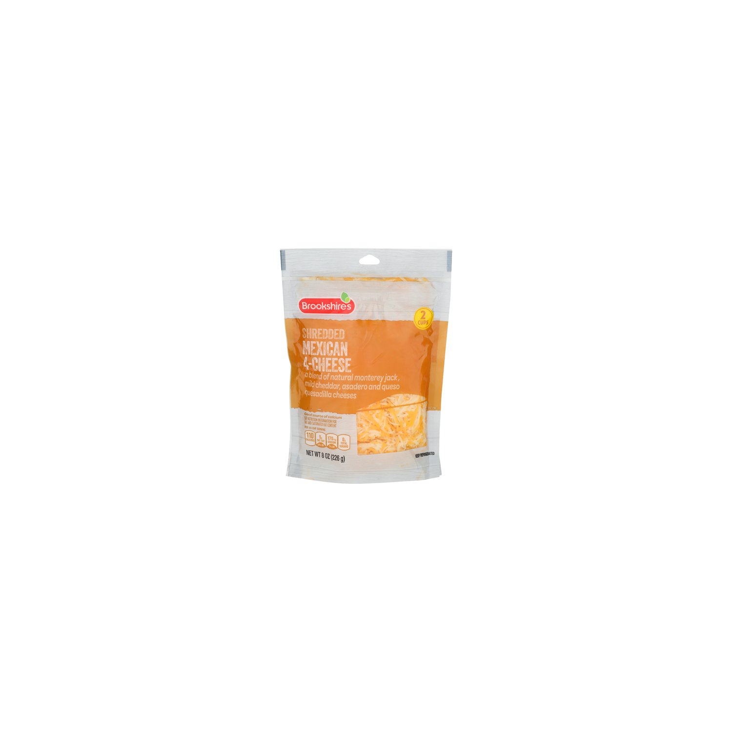 Brookshire's Shredded Mexican 4-Cheese - 8 Ounce Image 1 of 4