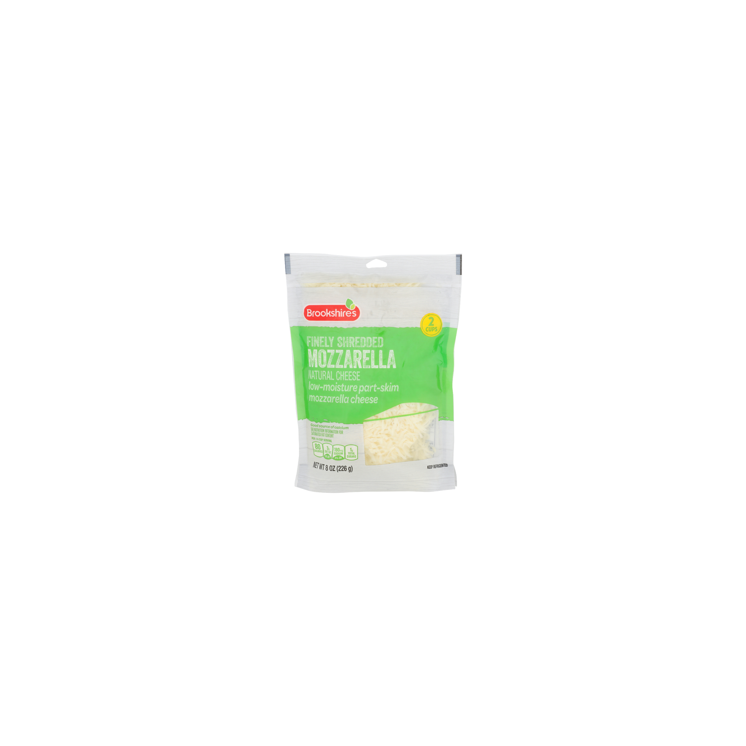 Brookshire's Finely Shredded Mozzarella Cheese - 8 Ounce Image 1 of 4