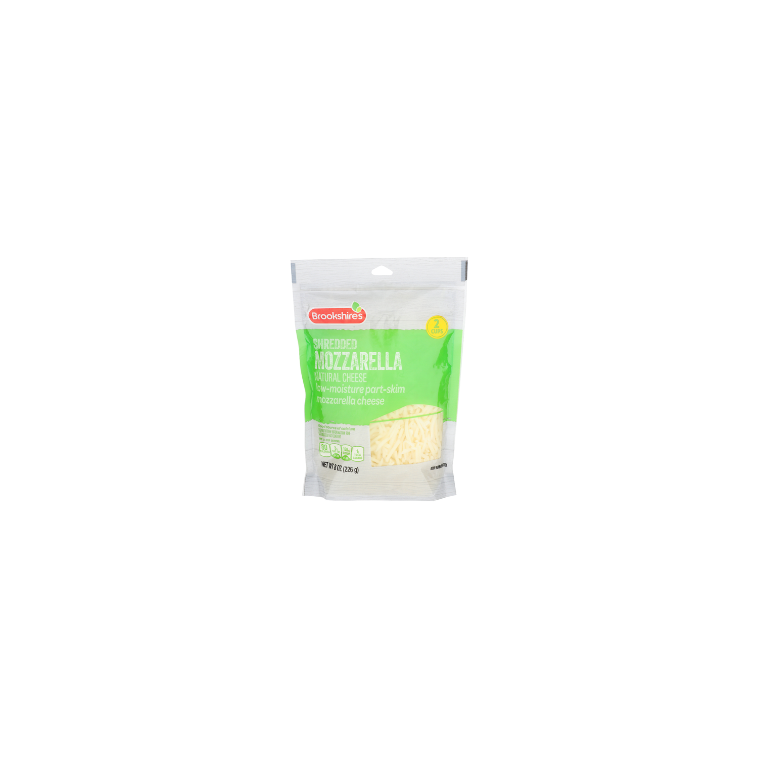 Brookshire's Shredded Mozzarella Cheese - 8 Ounce Image 1 of 4