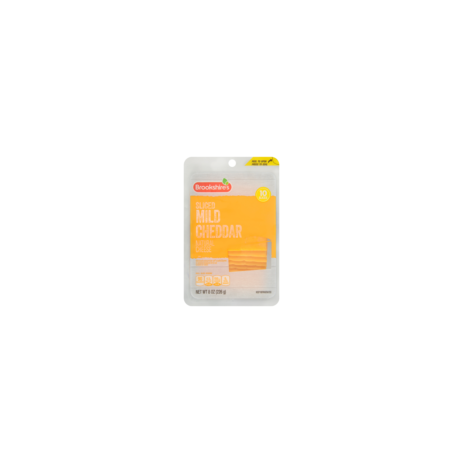 Brookshire's Sliced Mild Cheddar Cheese - 8 Ounce Image 1 of 4