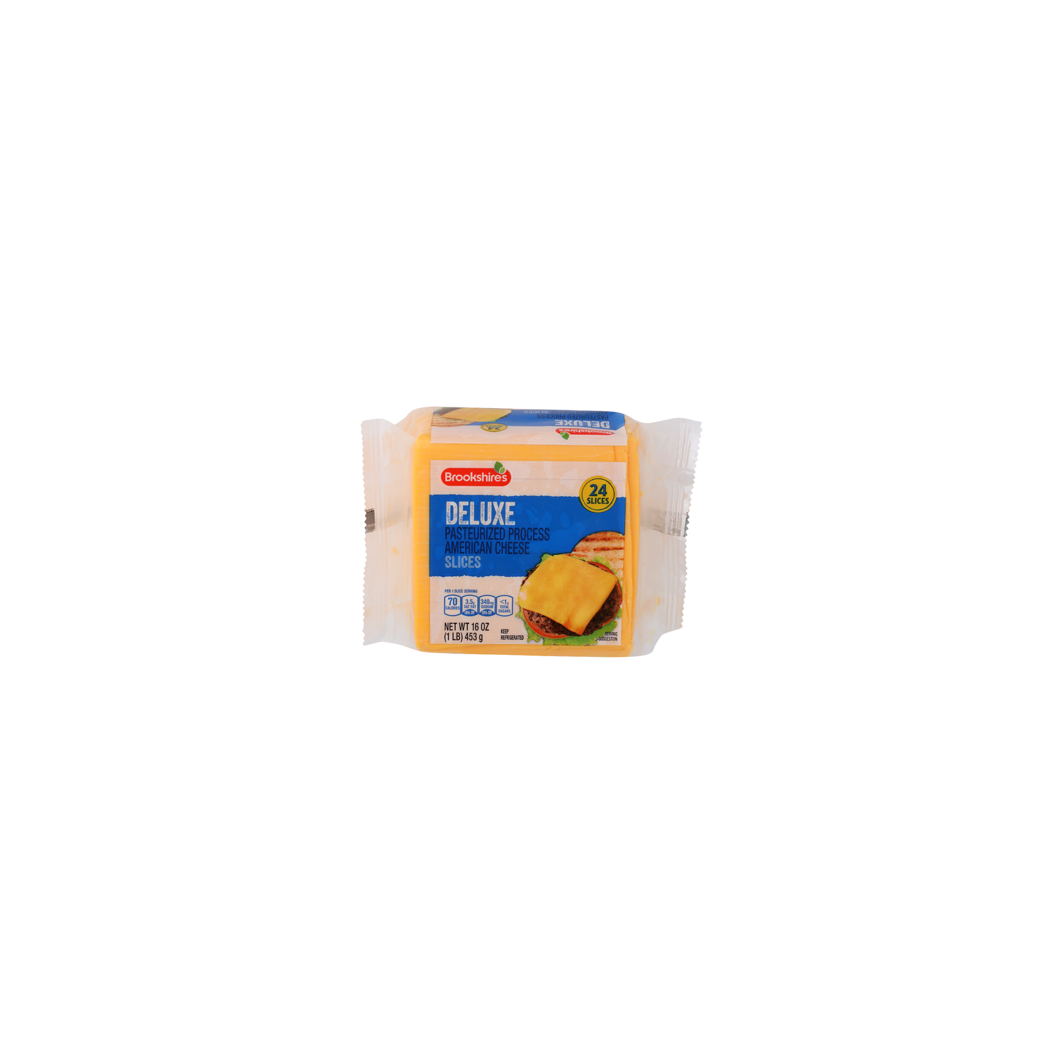 Brookshire's Deluxe American Cheese Slices - 0.667 Ounce - 24 Count Image 1 of 4