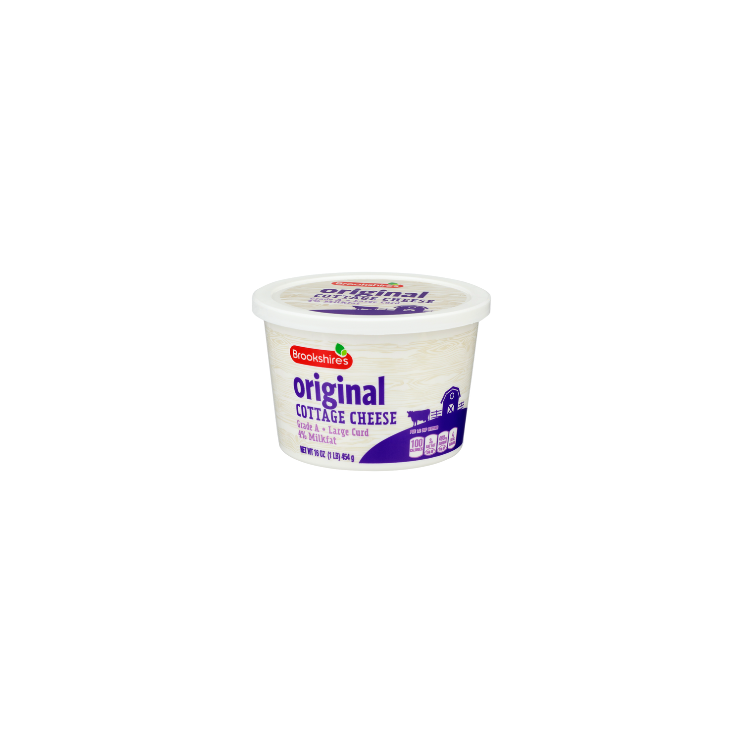 Brookshire's Original 4% Milk Cottage Cheese - 16 Ounce Image 1 of 4