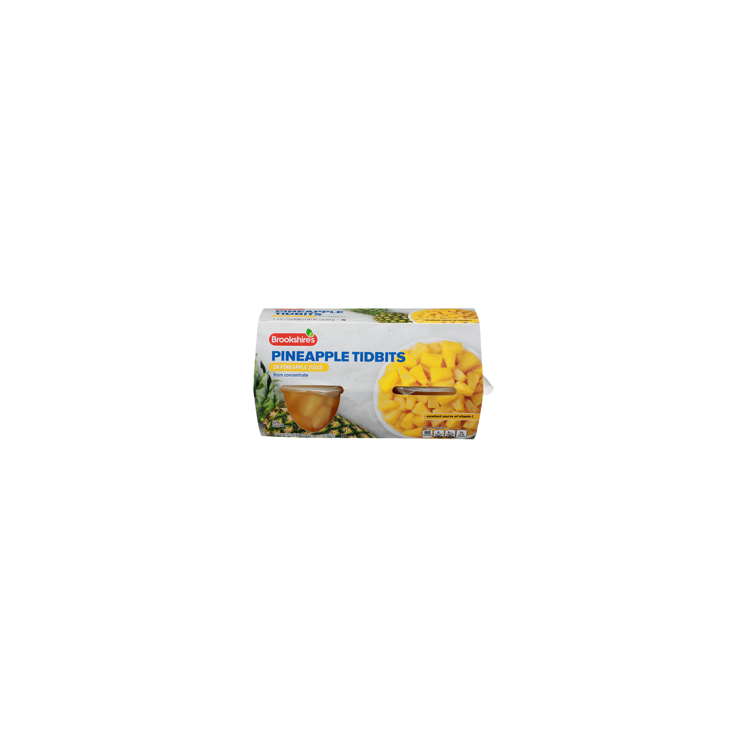 Brookshire's In Pineapple Juice Tidbits - 0.25 Pound - 4 Count Image 1 of 4
