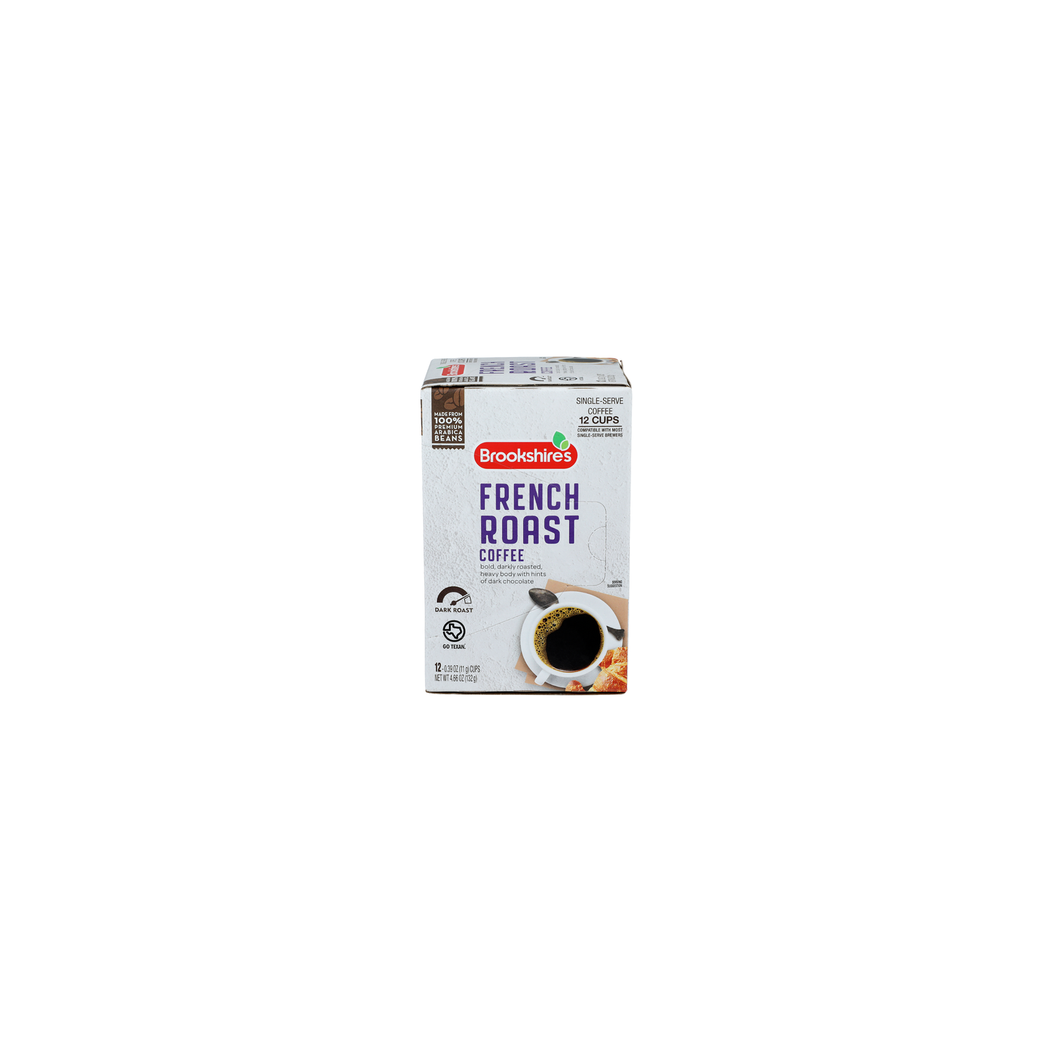 Brookshire's Single-Serve French Roast Dark Coffee - 0.388 Ounce - 12 Count Image 1 of 3