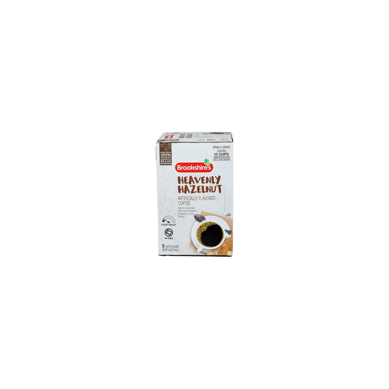 Brookshire's Single-Serve Heavenly Hazelnut Light Roast Coffee - 0.423 Ounce - 12 Count Image 1 of 3