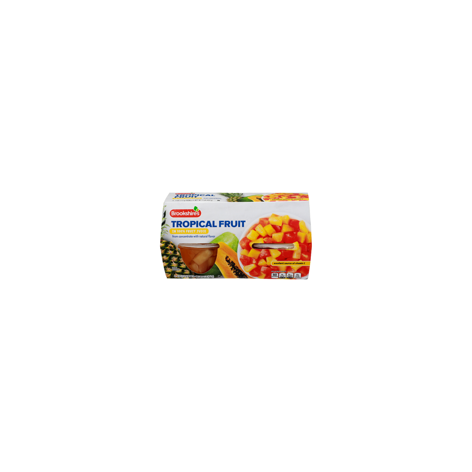 Brookshire's In 100% Fruit Juice From Concentrate With Natural Flavor Tropical - 0.25 Pound - 4 Count Image 1 of 4
