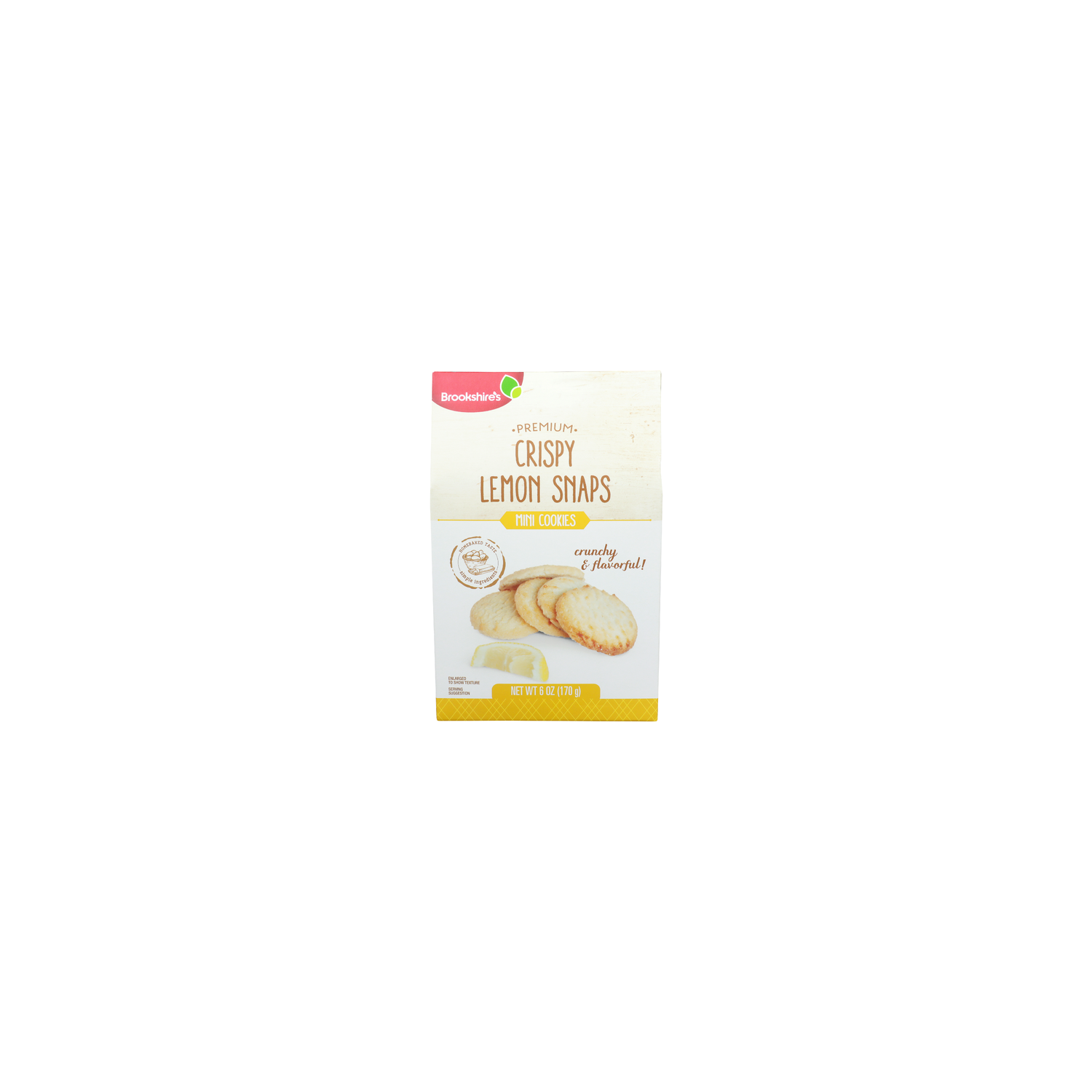 Brookshire's Crispy Lemon Snaps Premium Mini Cookies - 6 Ounce Image 1 of 4