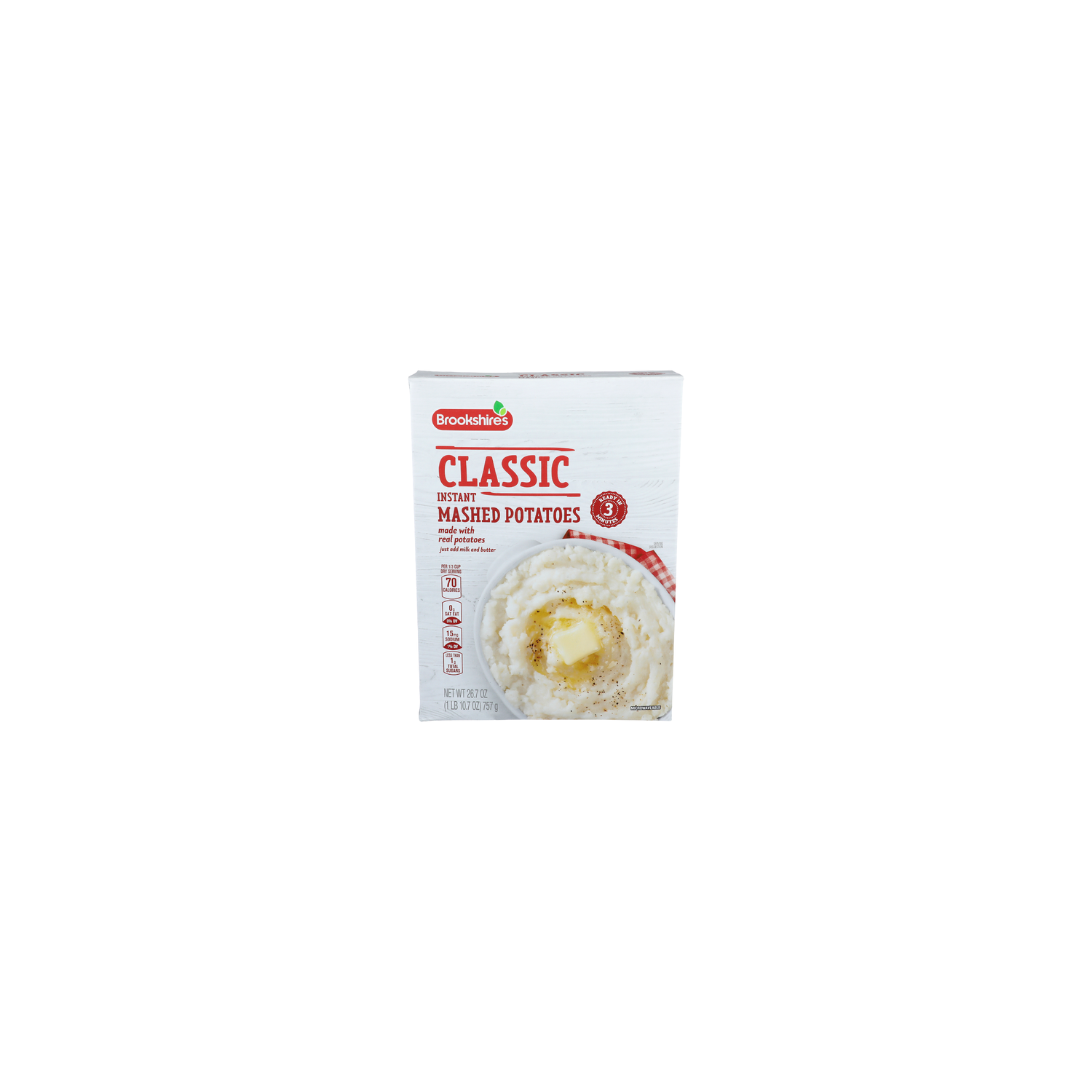 Brookshire's Classic Instant Mashed Potatoes - 26.7 Ounce Image 1 of 4