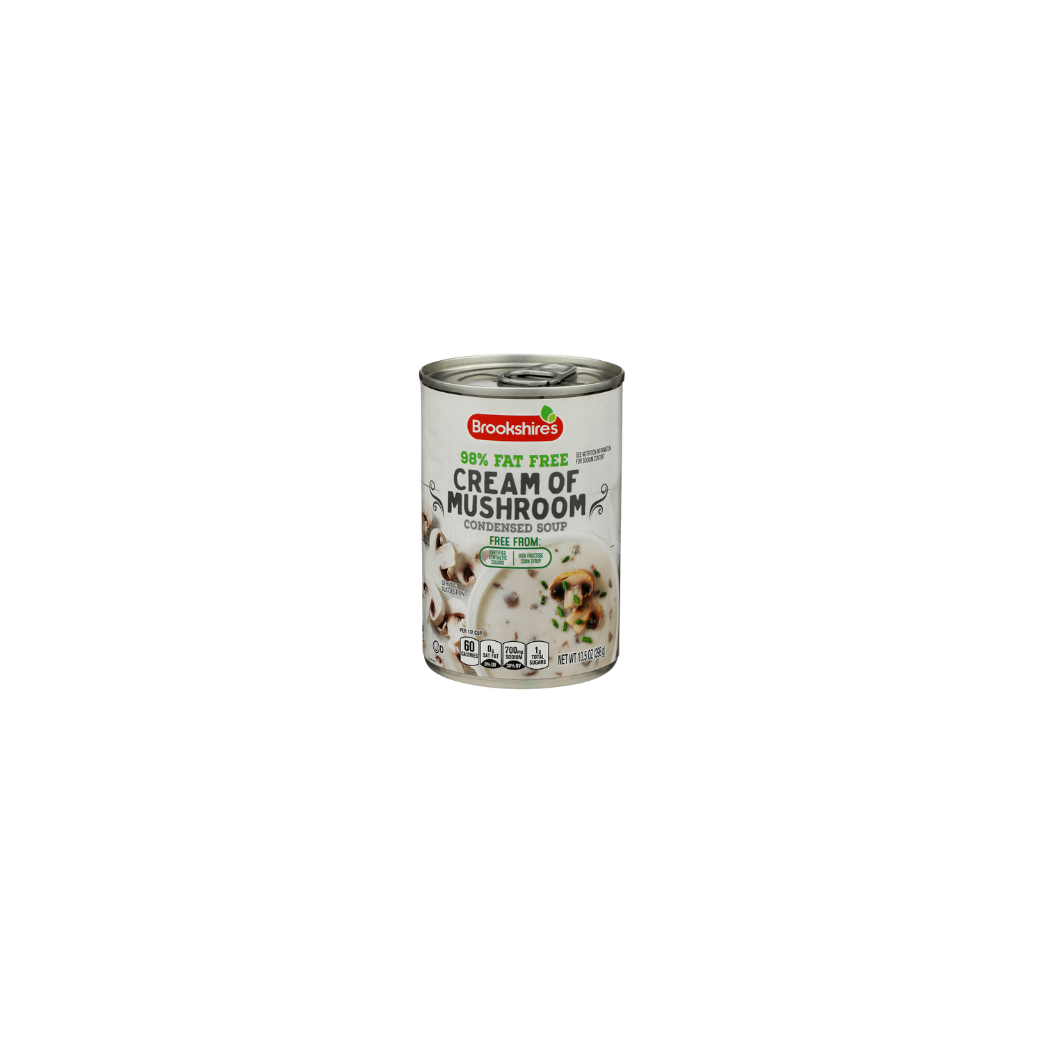 Brookshire's 98% Fat Free Condensed Cream Of Mushroom Soup - 10.5 Ounce Image 1 of 2