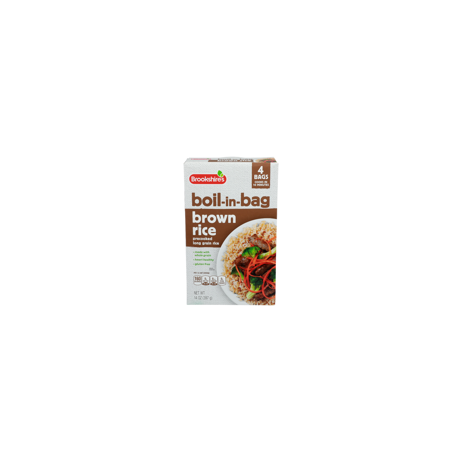 Brookshire's Long Grain Rice Boil-In-Bag Brown - 3.5 Ounce - 4 Count Image 1 of 4