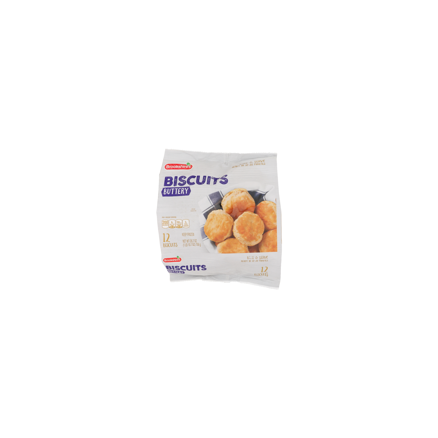 Brookshire's Buttery Biscuits - 2.225 Ounce - 12 Count Image 1 of 4