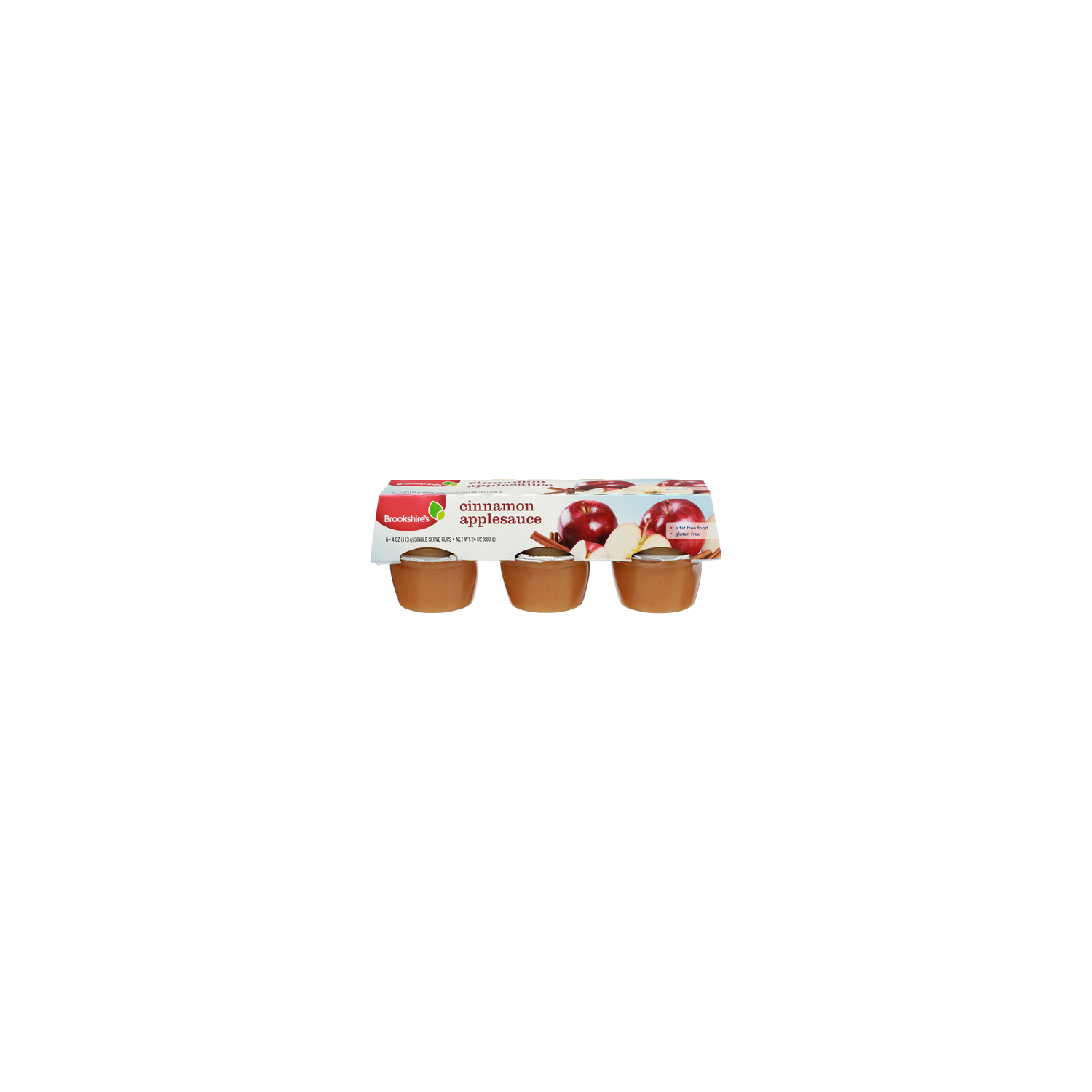 Brookshire's Cinnamon Applesauce - 4 Ounce - 6 Count Image 1 of 4