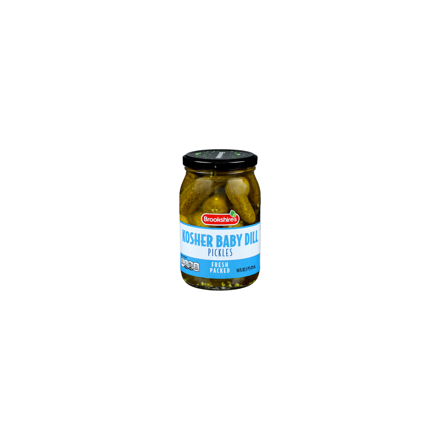 Brookshire's Fresh Packed Kosher Baby Dill Pickles - 16 Fluid Ounce Image 1 of 4