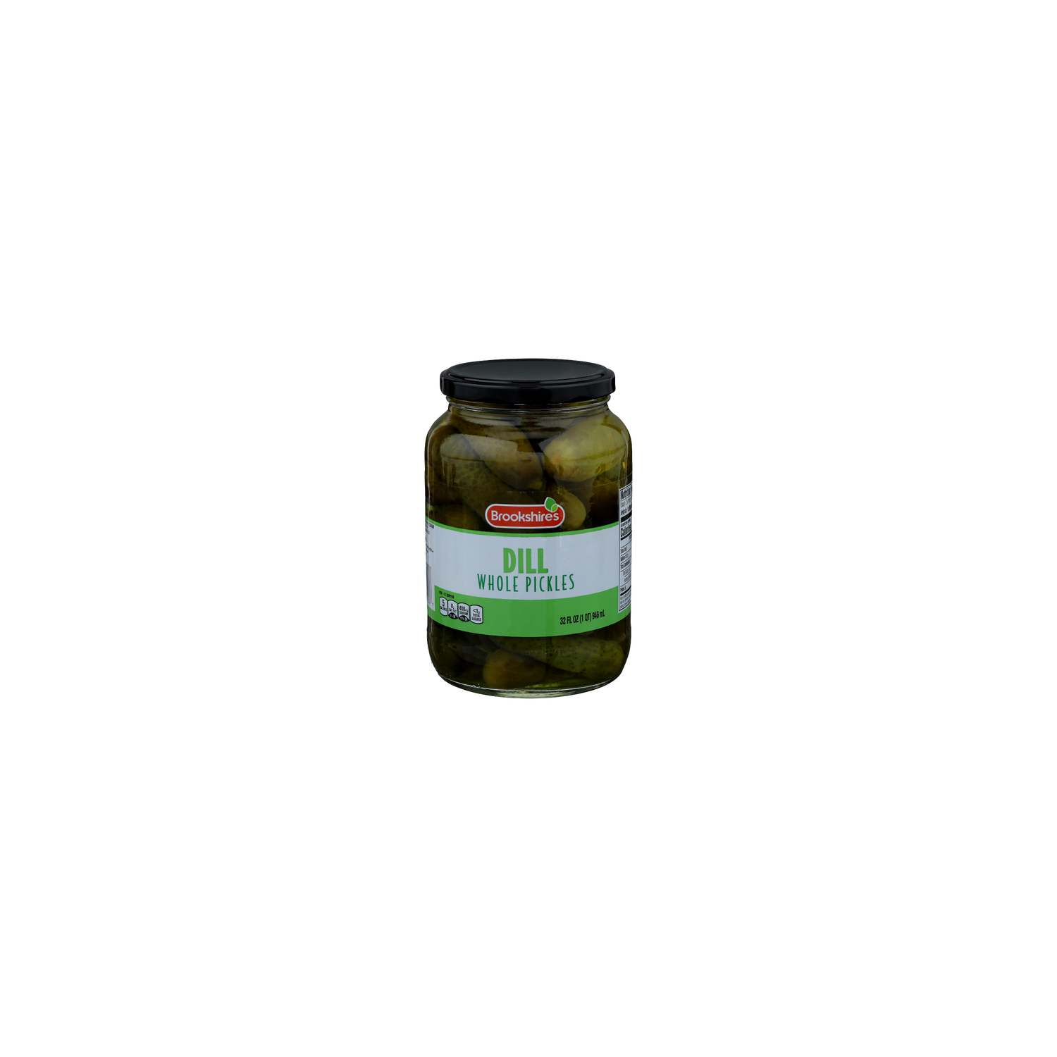 Brookshire's Whole Pickles Dill - 32 Fluid Ounce Image 1 of 4