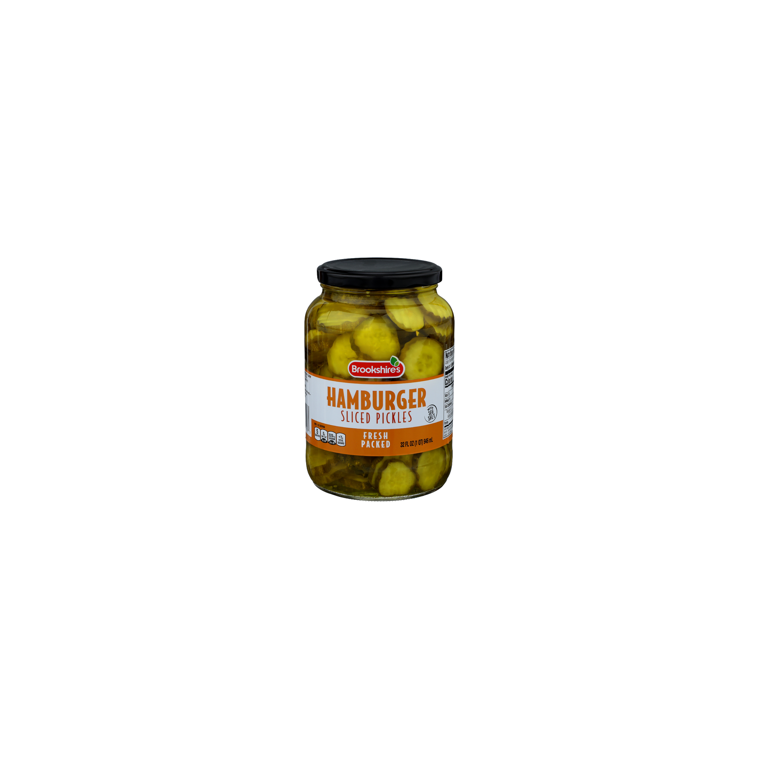 Brookshire's Hamburger Fresh Packed Sliced Pickles - 32 Fluid Ounce Image 1 of 4