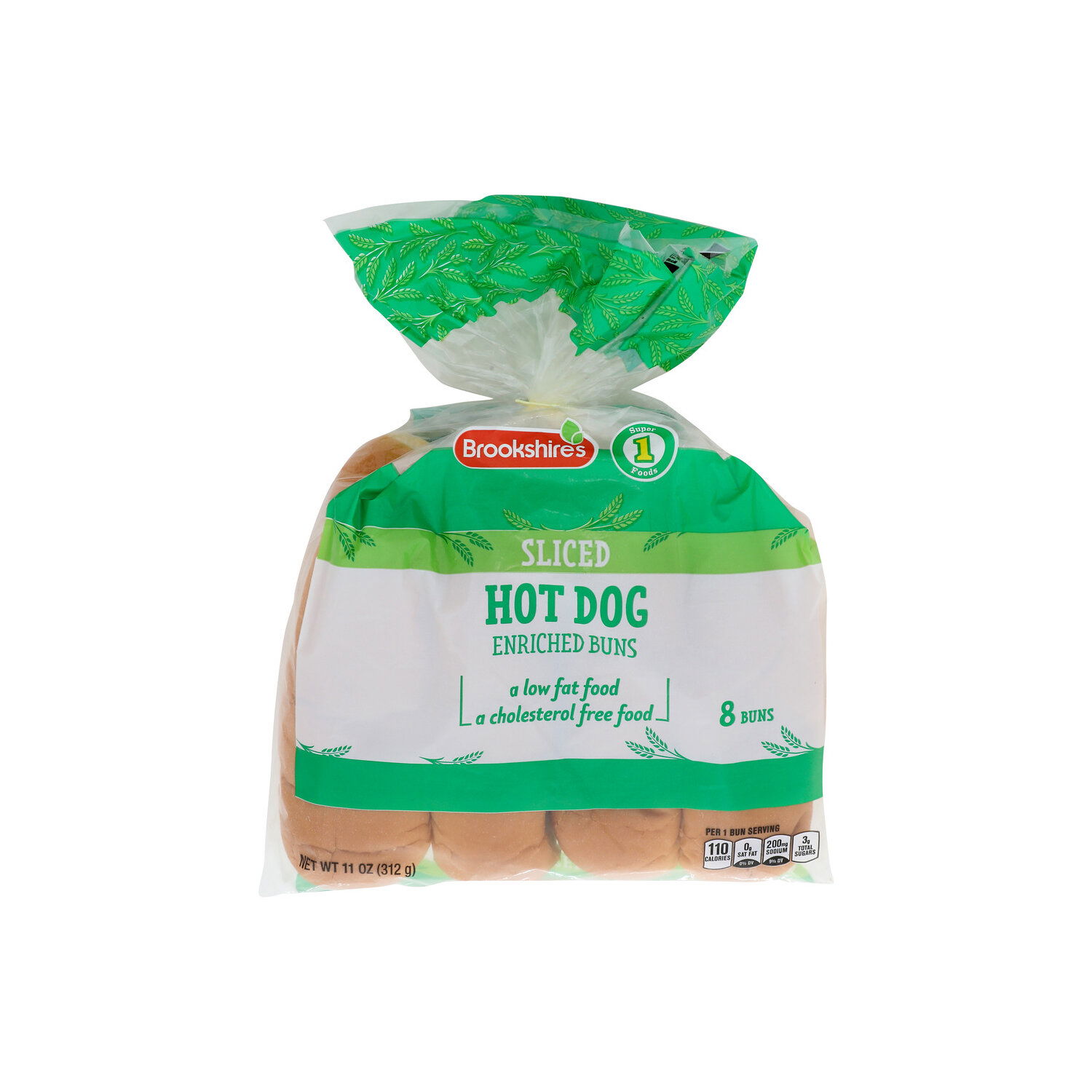 Brookshire's & Super 1 Foods Sliced Hot Dog Enriched Buns - 1.375