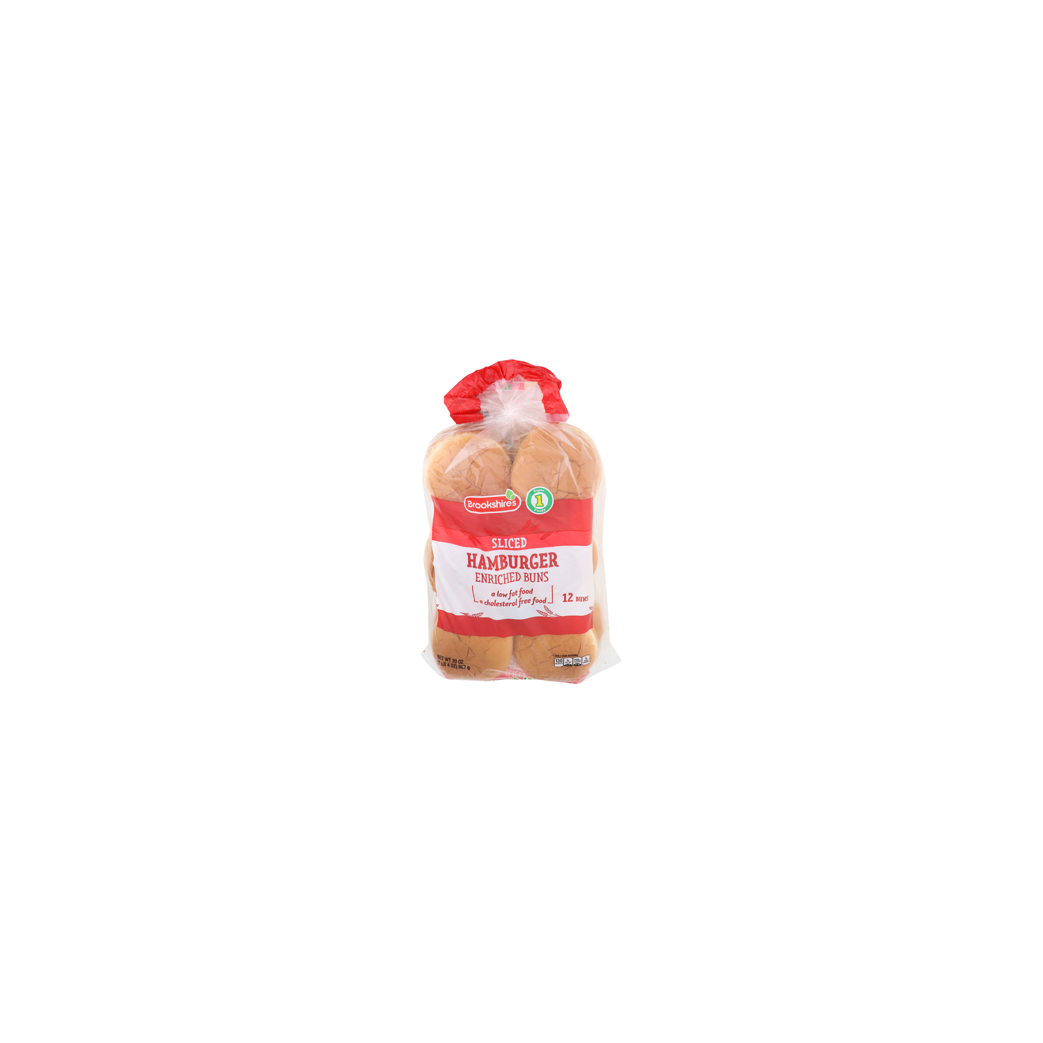 Brookshire's & Super 1 Foods Sliced Hamburger Enriched Buns - 1.667 Ounce - 12 Count Image 1 of 4