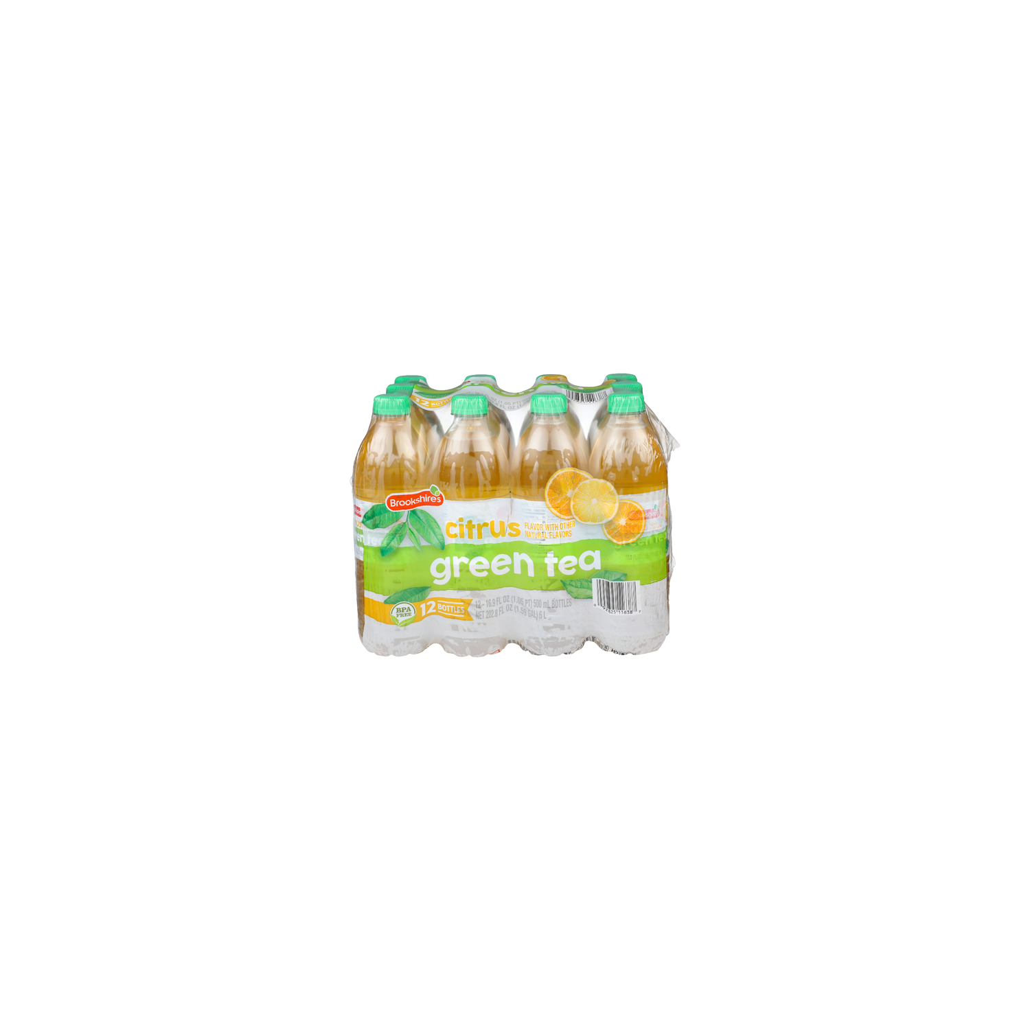 Brookshire's Citrus Green Tea - 16.9 Fluid Ounce - 12 Count Image 1 of 4