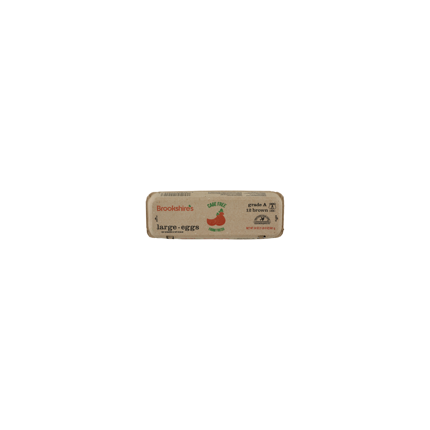 Brookshire's Cage Free Large Brown Eggs - 2 Ounce - 12 Count Image 1 of 3