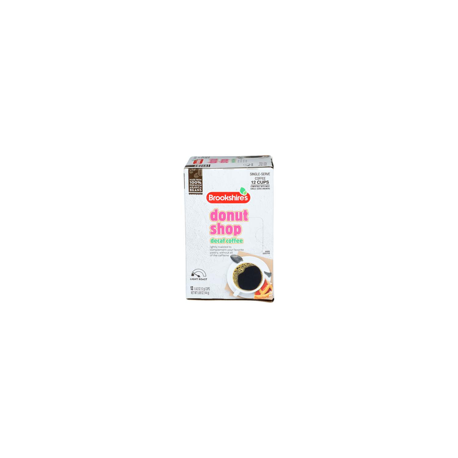 Brookshire's Single-Serve Decaf Donut Shop Light Roast Coffee - 0.423 Ounce - 12 Count Image 1 of 3