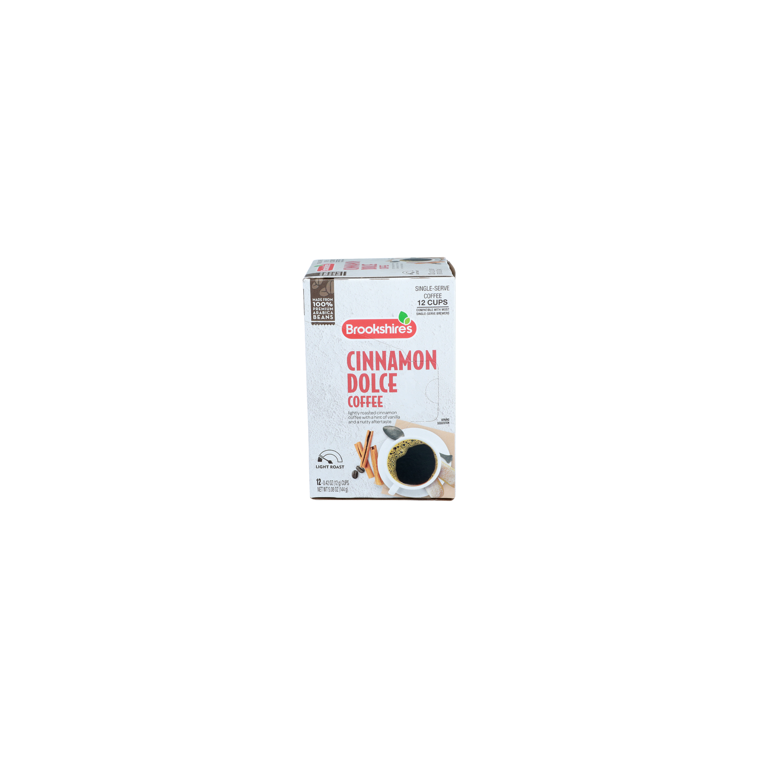 Brookshire's Single-Serve Cinnamon Dolce Light Roast Coffee - 0.423 Ounce - 12 Count Image 1 of 3