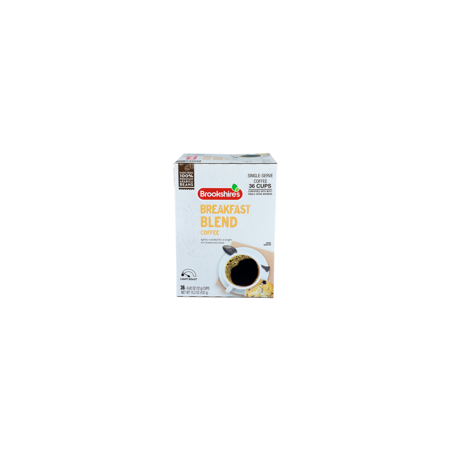 Brookshire's Single-Serve Breakfast Blend Light Roast Coffee - 0.422 Ounce - 36 Count Image 1 of 3