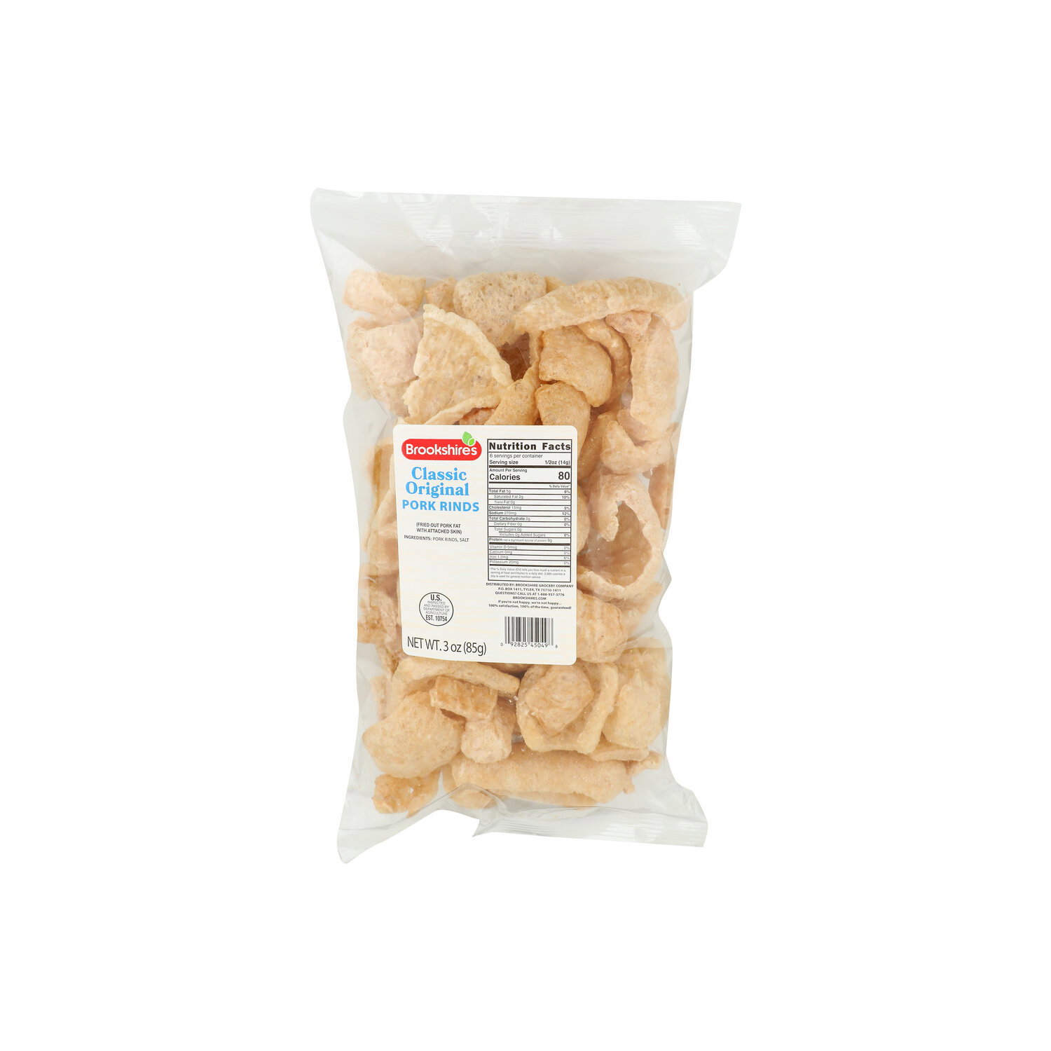 Brookshire's Classic Original Pork Rinds - 3 Ounce Image 1 of 4