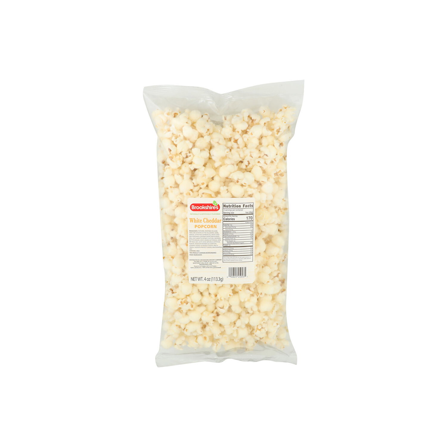 Brookshire's White Cheddar Popcorn - 4 Ounce Image 1 of 4