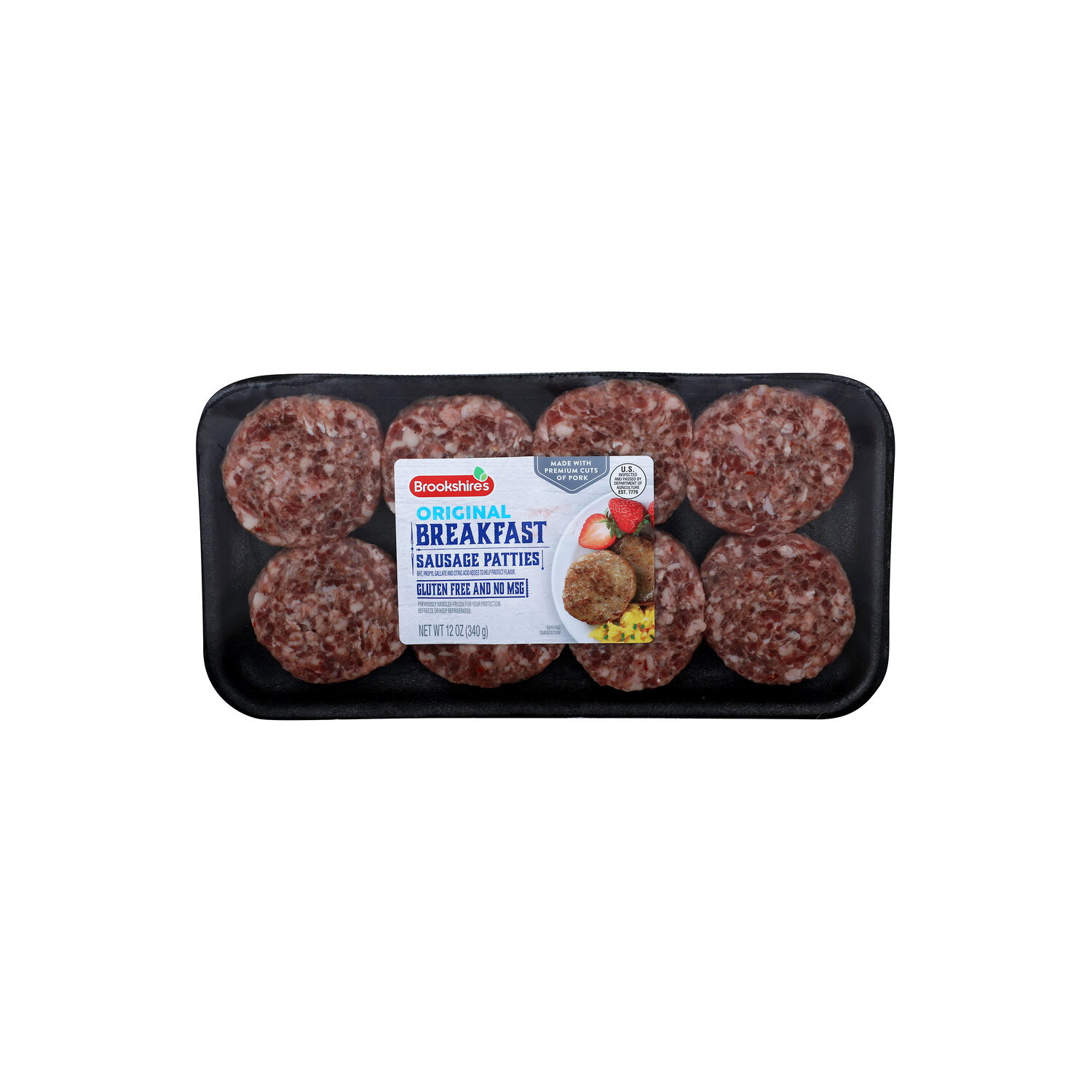 Brookshire's Original Breakfast Sausage Patties - 12 Ounce Image 1 of 2