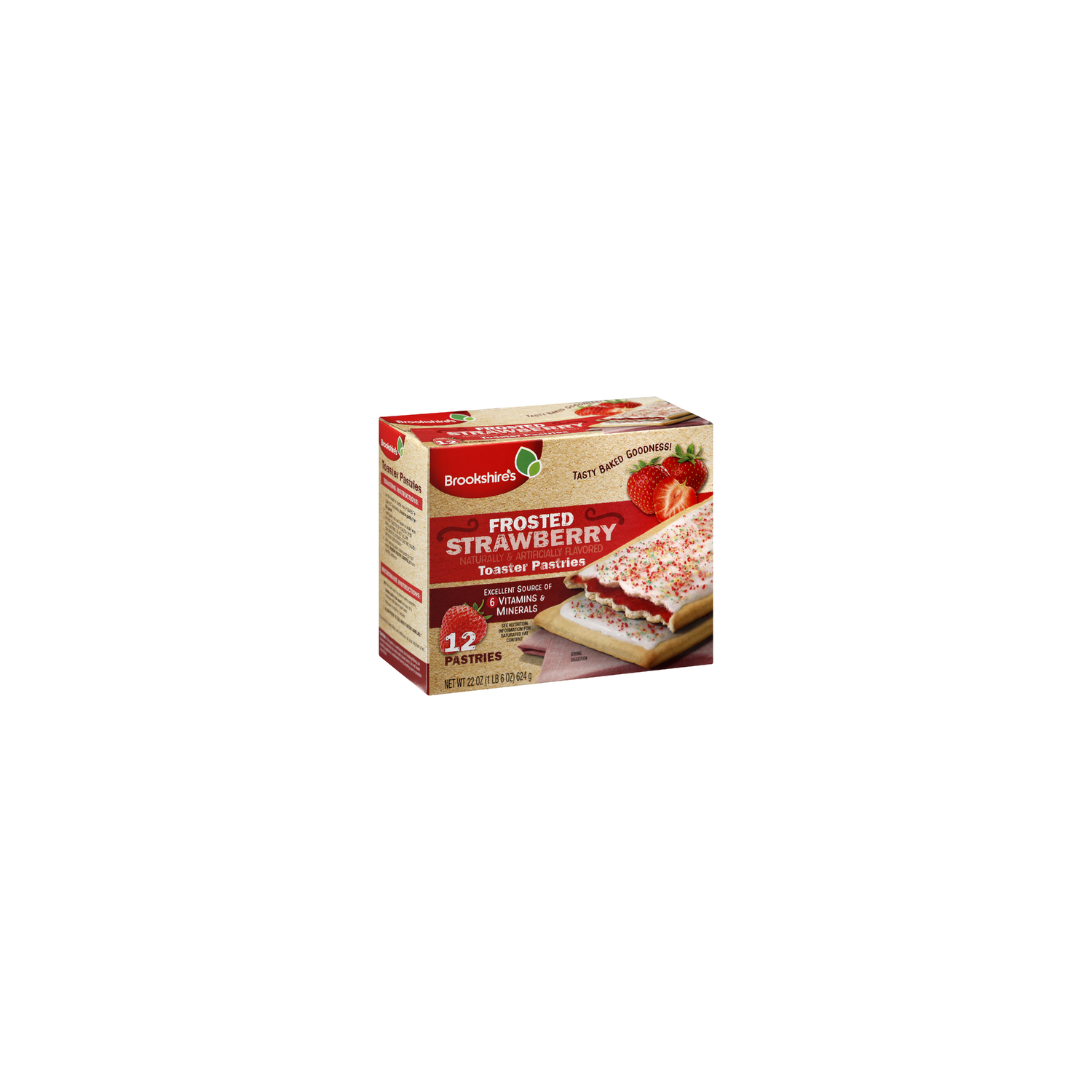 Brookshire's Frosted Strawberry Toaster Pastries - 22 Ounce