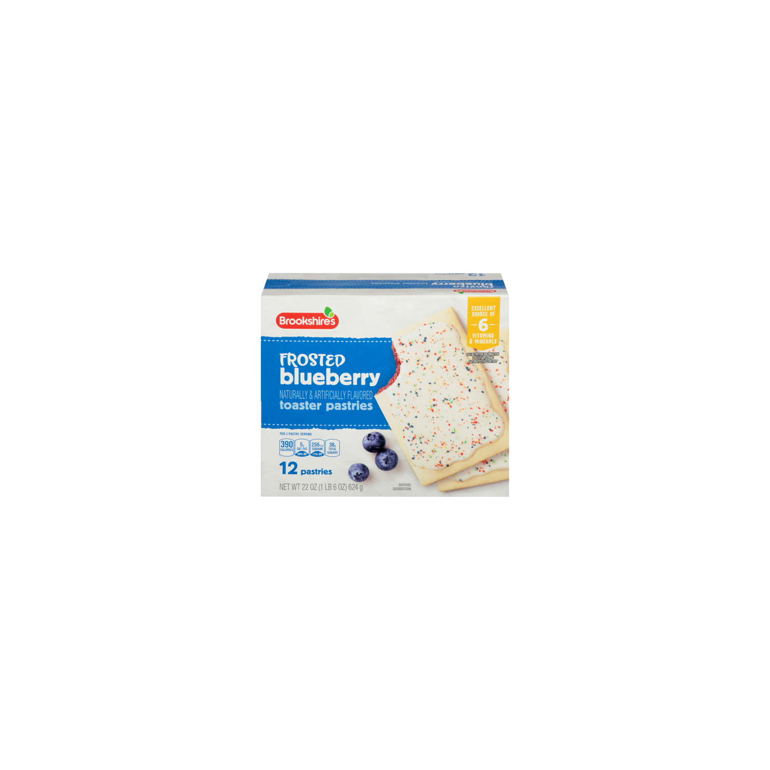 Brookshire's Frosted Blueberry Toaster Pastries - 22 Ounce