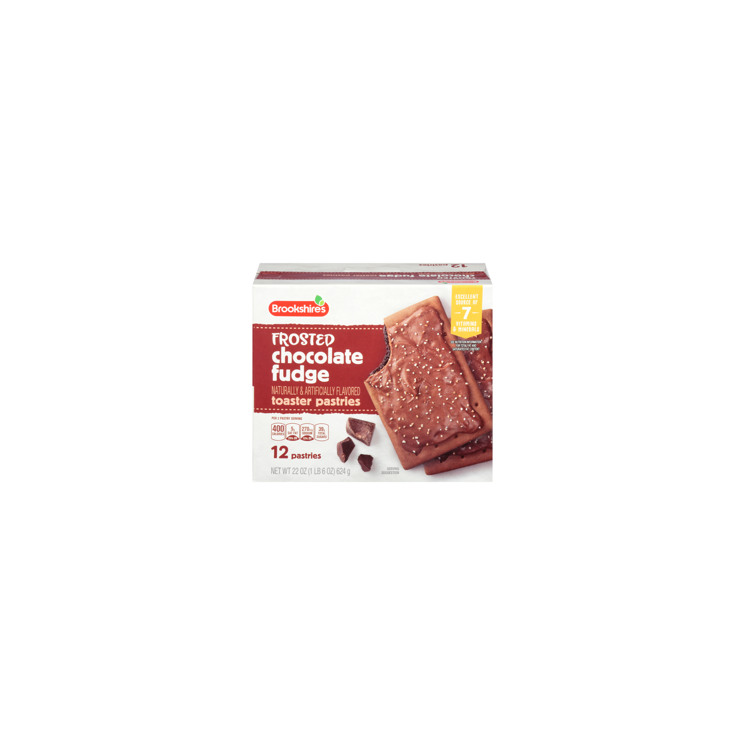 Brookshire's Frosted Chocolate Fudge Toaster Pastries - 22 Ounce