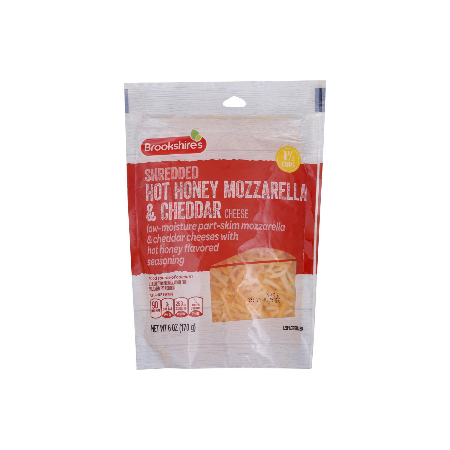 BROOKSHIRE's Hot Honey Shredded Cheese - 6 Ounce Image 1 of 2